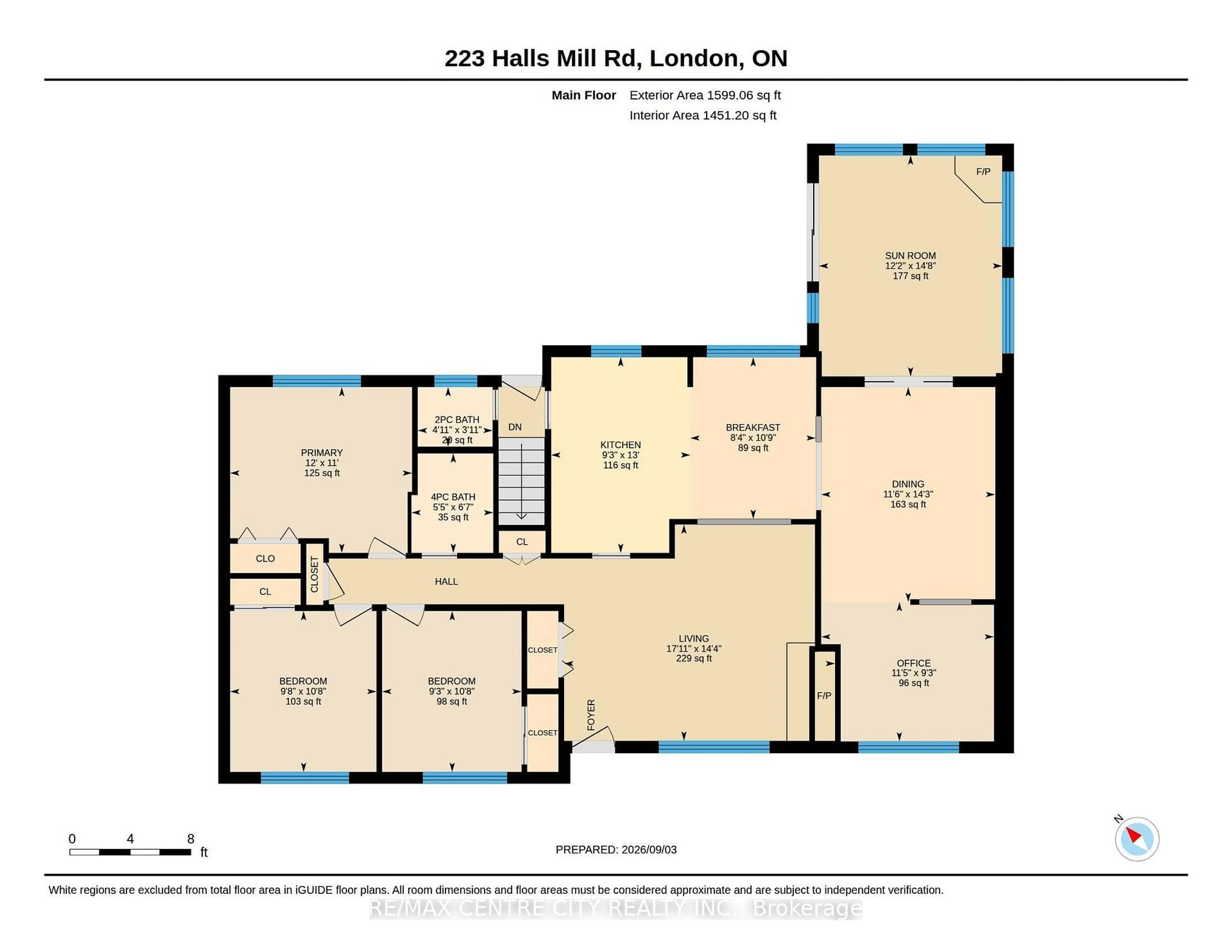 Floor plan for 223 Halls Mill Rd, London South Ontario N6K 2L3
