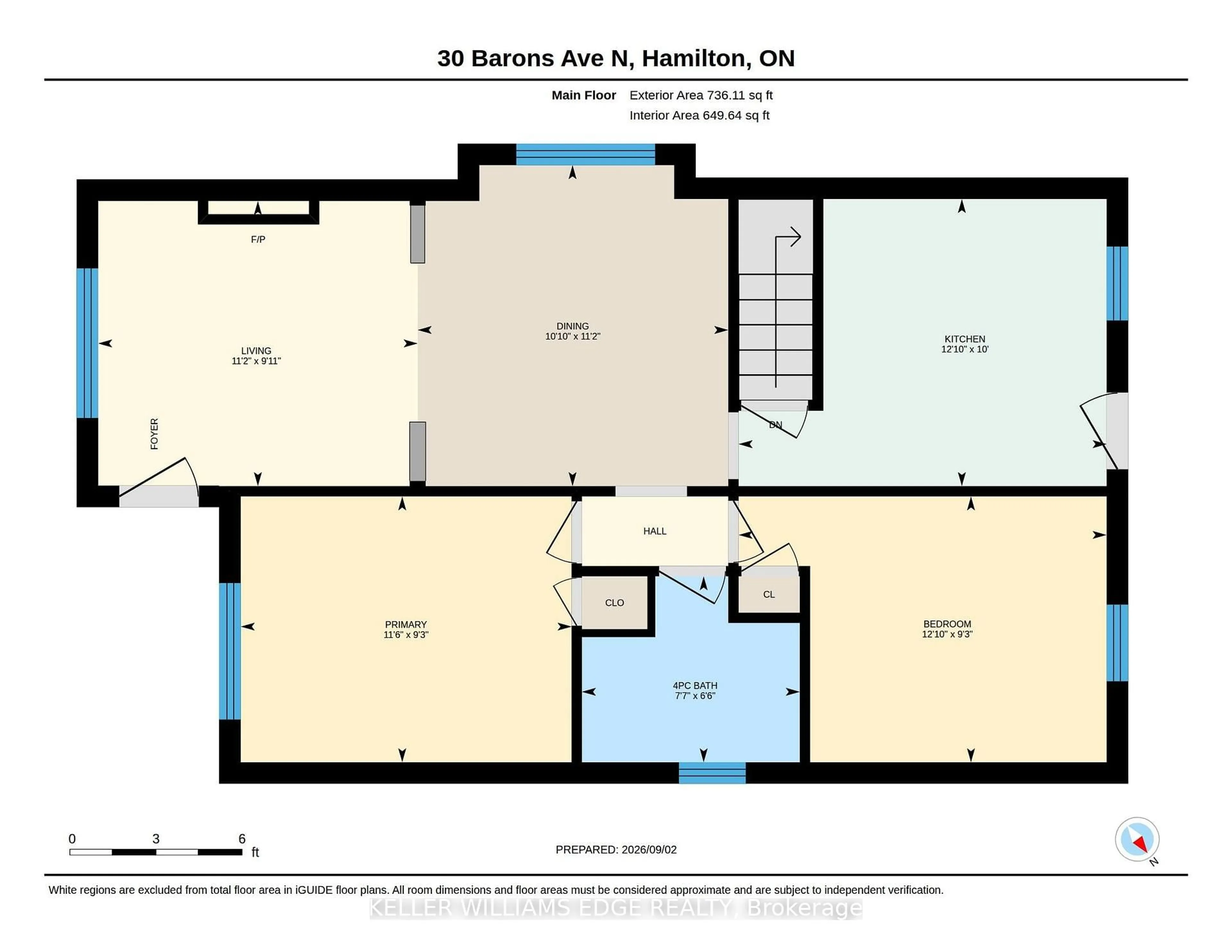 Floor plan for 30 Barons Ave, Hamilton Ontario L8H 5A2