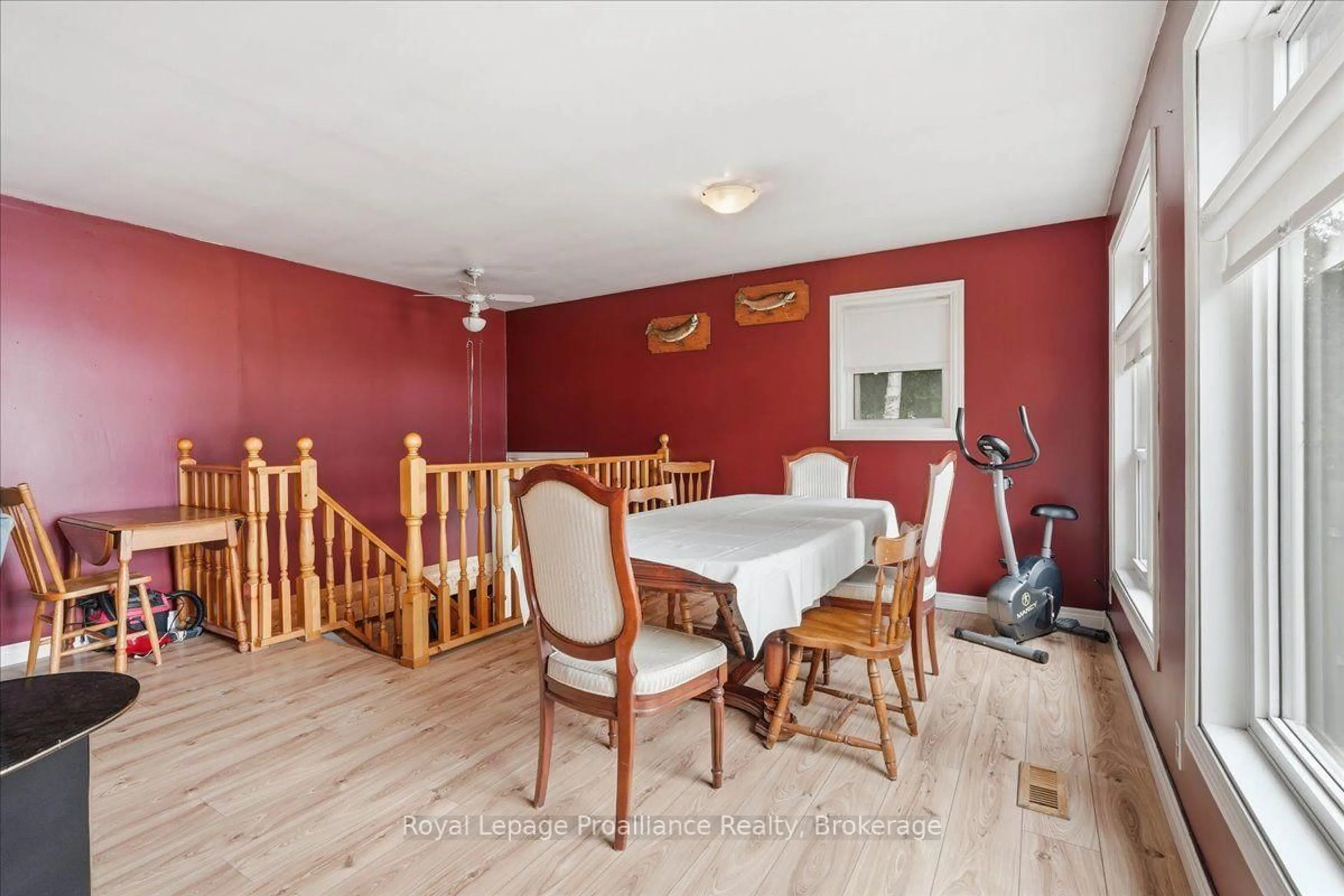 Dining room, wood/laminate floor for 838 Trenear Rd, Cramahe Ontario K0K 1H0