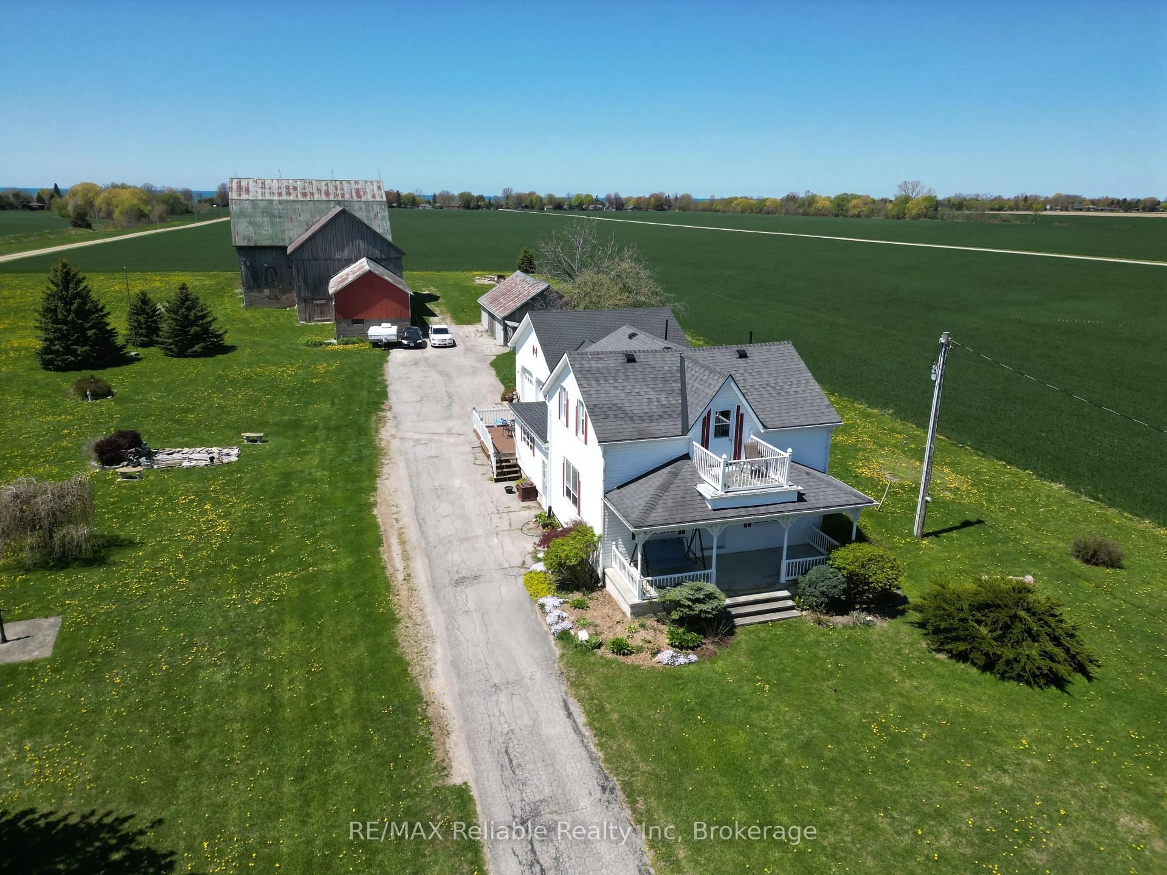 A pic from outside/outdoor area/front of a property/back of a property/a pic from drone, unknown for 73053 Bluewater Highway, Bluewater Ontario N0M 2T0