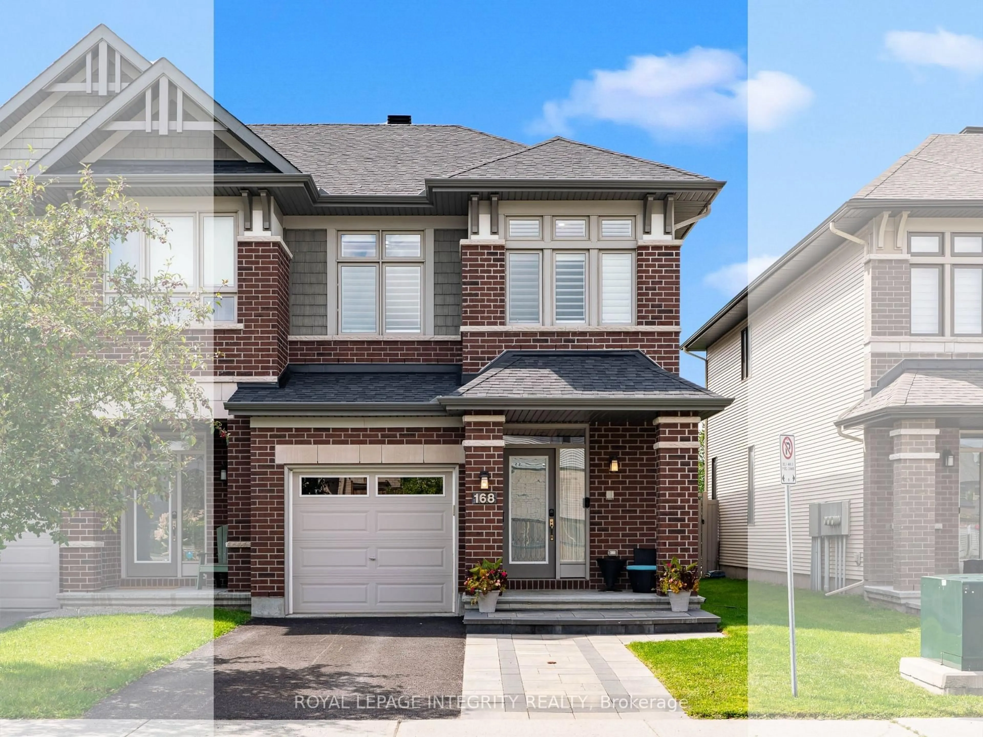 Home with brick exterior material, street for 168 Larimar Circ, Ottawa Ontario K1X 0B6