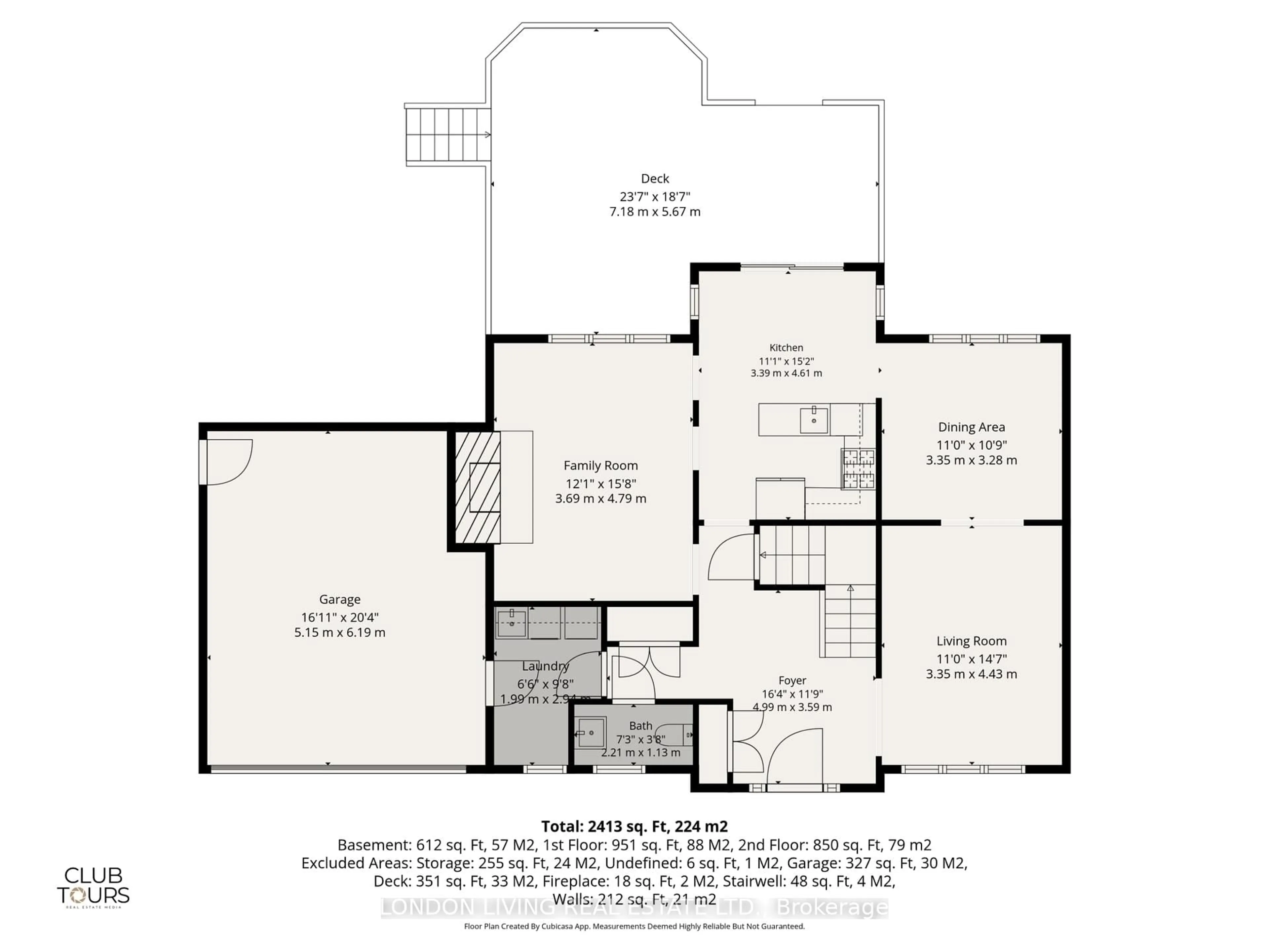 Floor plan for 7006 Diane Cres, London South Ontario N6P 1G2