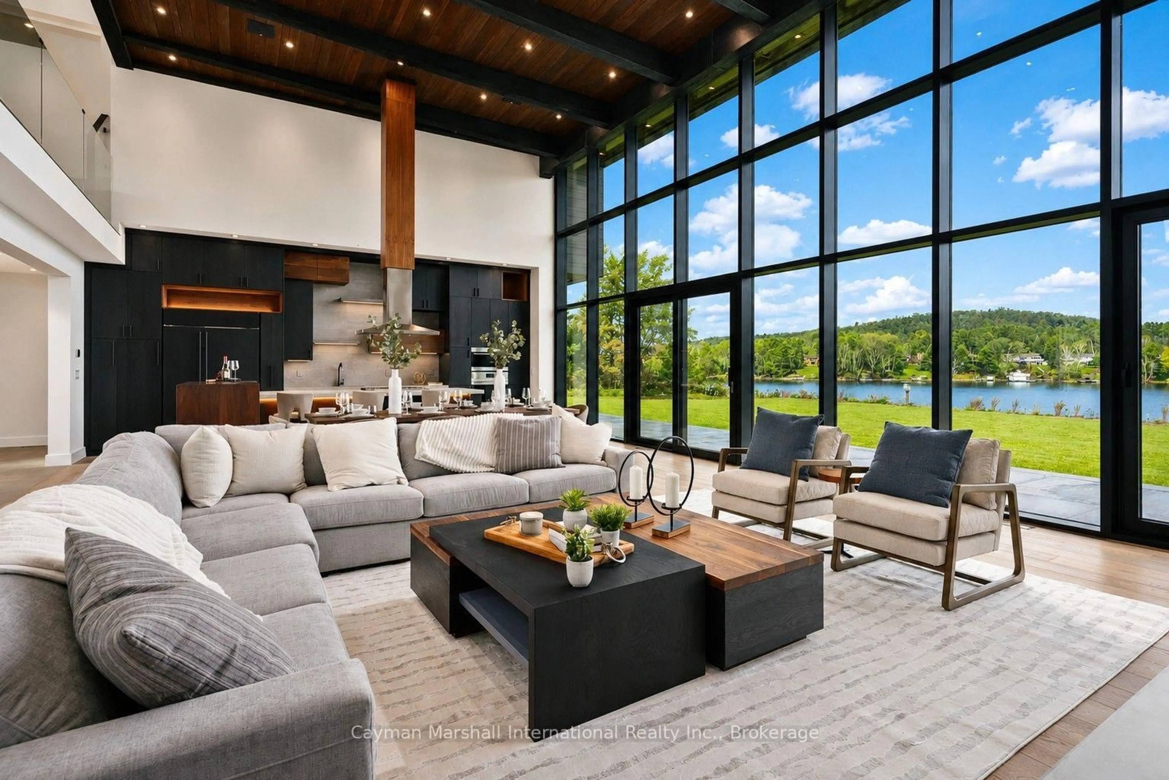 Living room with furniture, unknown for 23 Europe Lane, Huntsville Ontario P1H 1S2
