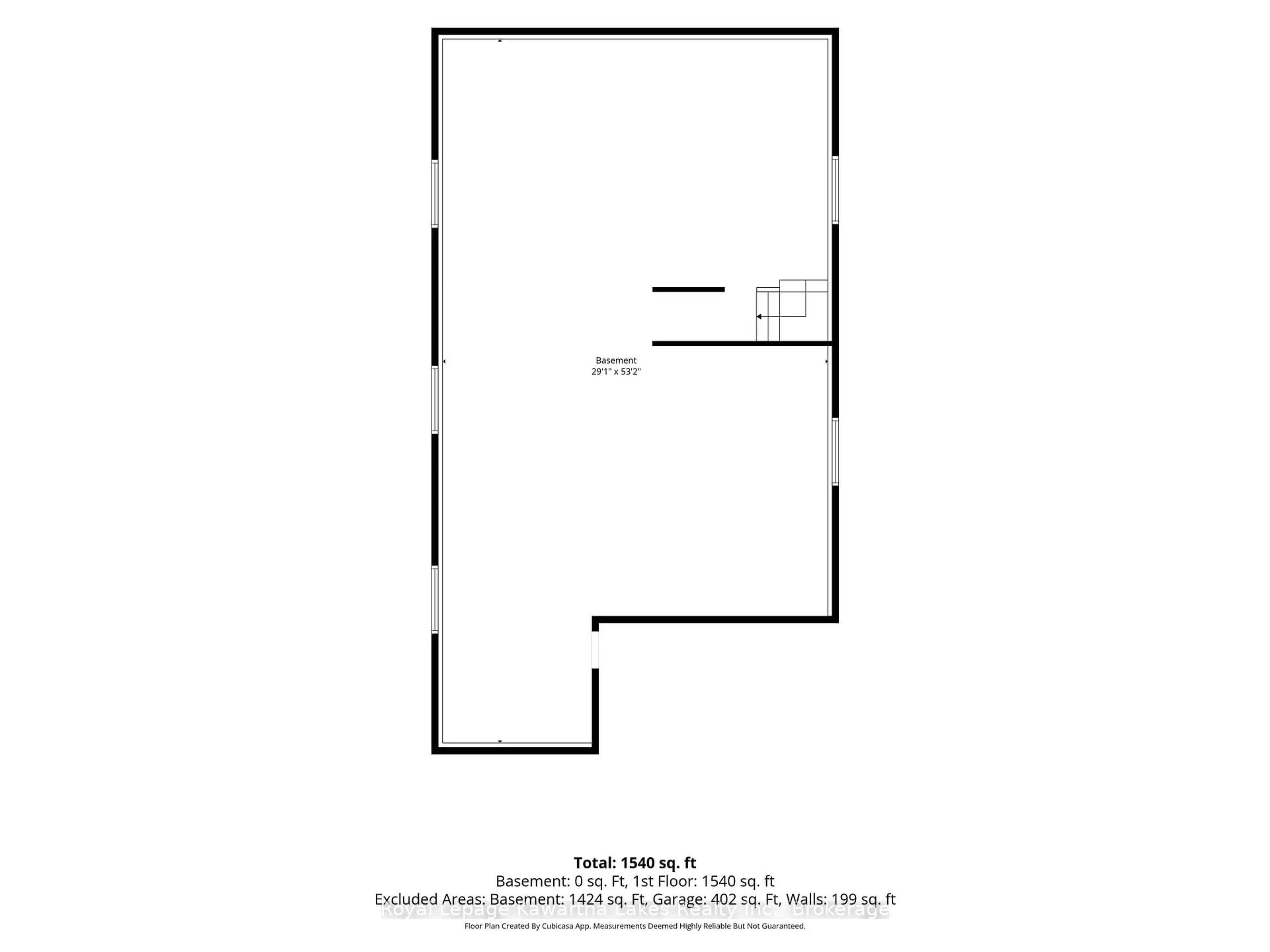 Floor plan for 22 Murray St, Kawartha Lakes Ontario K0M 1N0