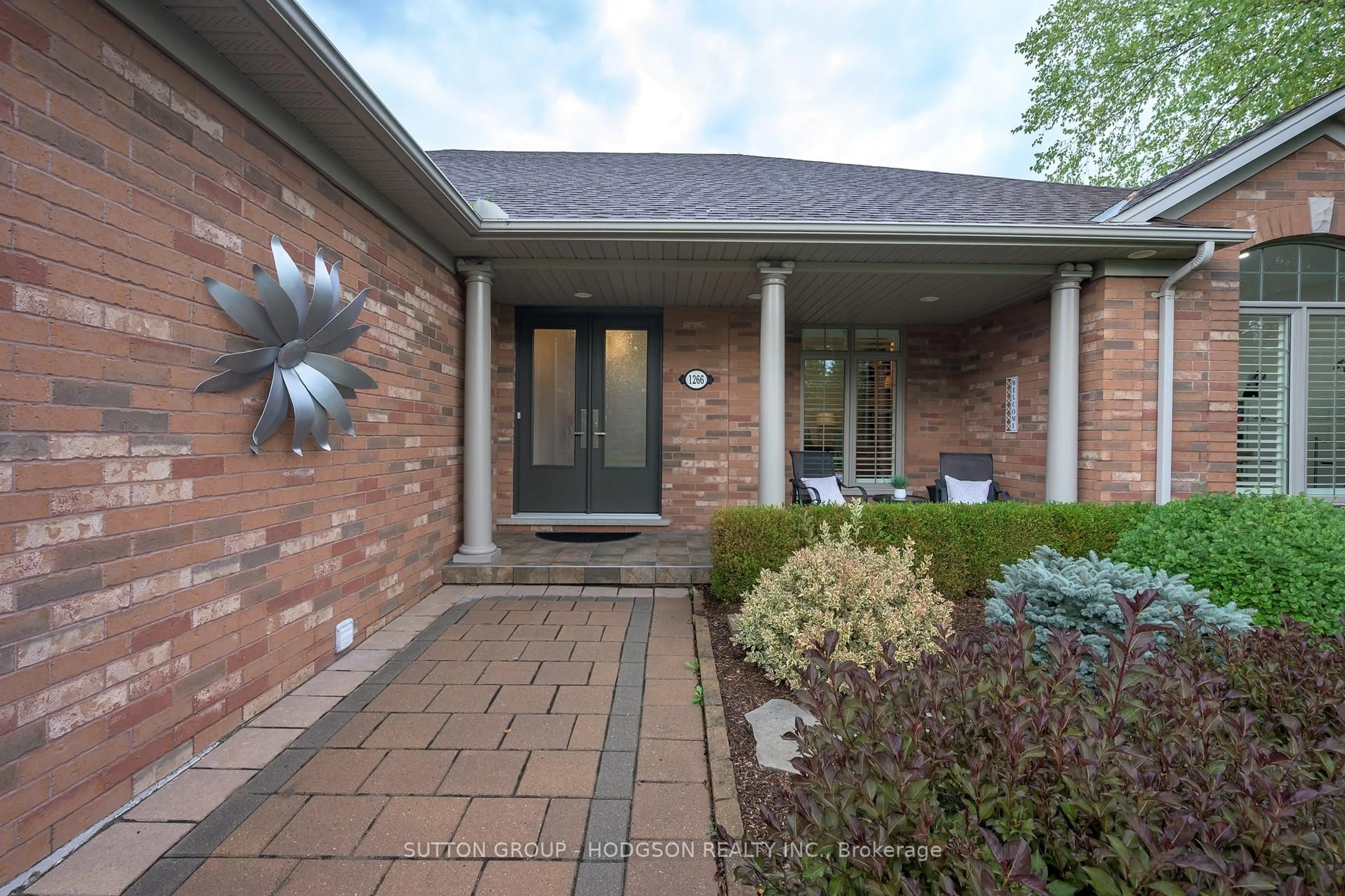 Home with brick exterior material, street for 1266 Sandy Somerville Dr, London South Ontario N6K 5R2