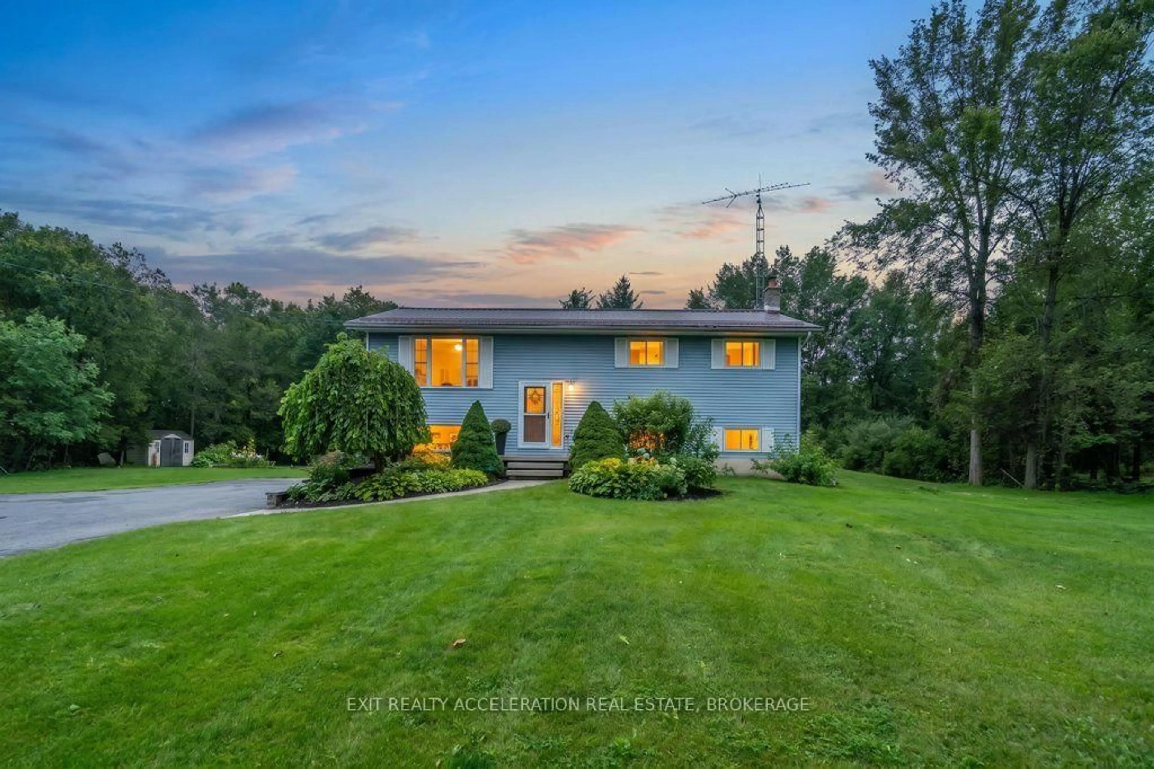 A pic from outside/outdoor area/front of a property/back of a property/a pic from drone, unknown for 4524 County Rd 1, Yarker Ontario K0K 3N0