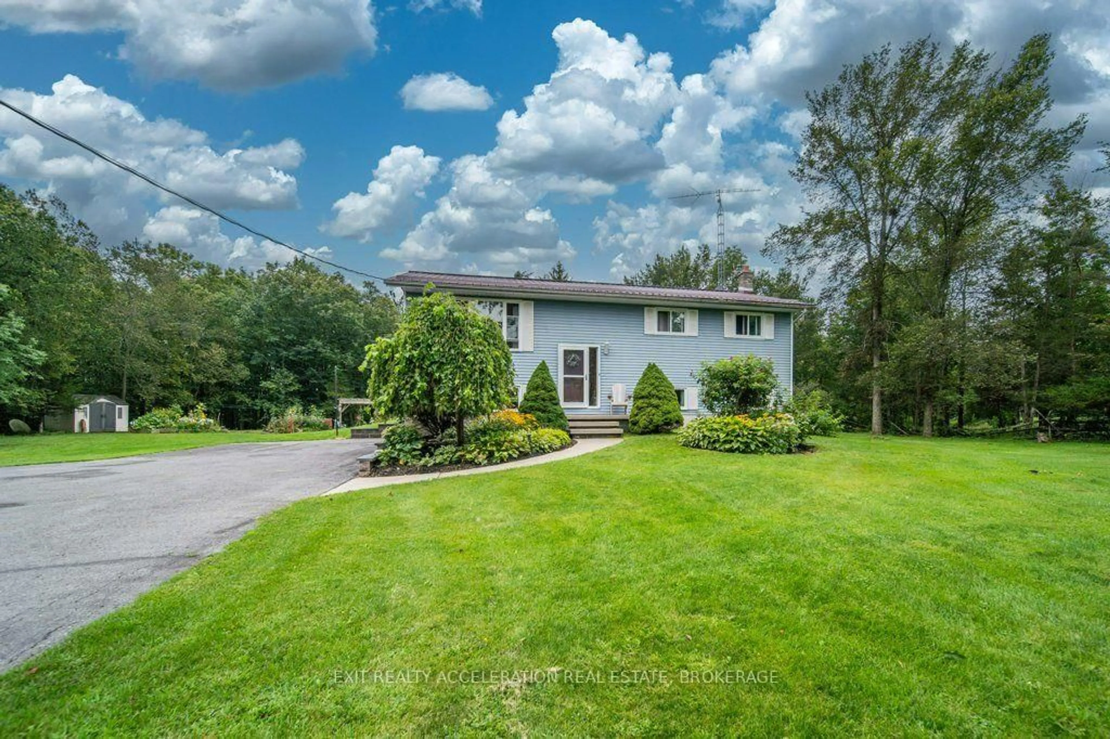 A pic from outside/outdoor area/front of a property/back of a property/a pic from drone, unknown for 4524 County Rd 1, Yarker Ontario K0K 3N0