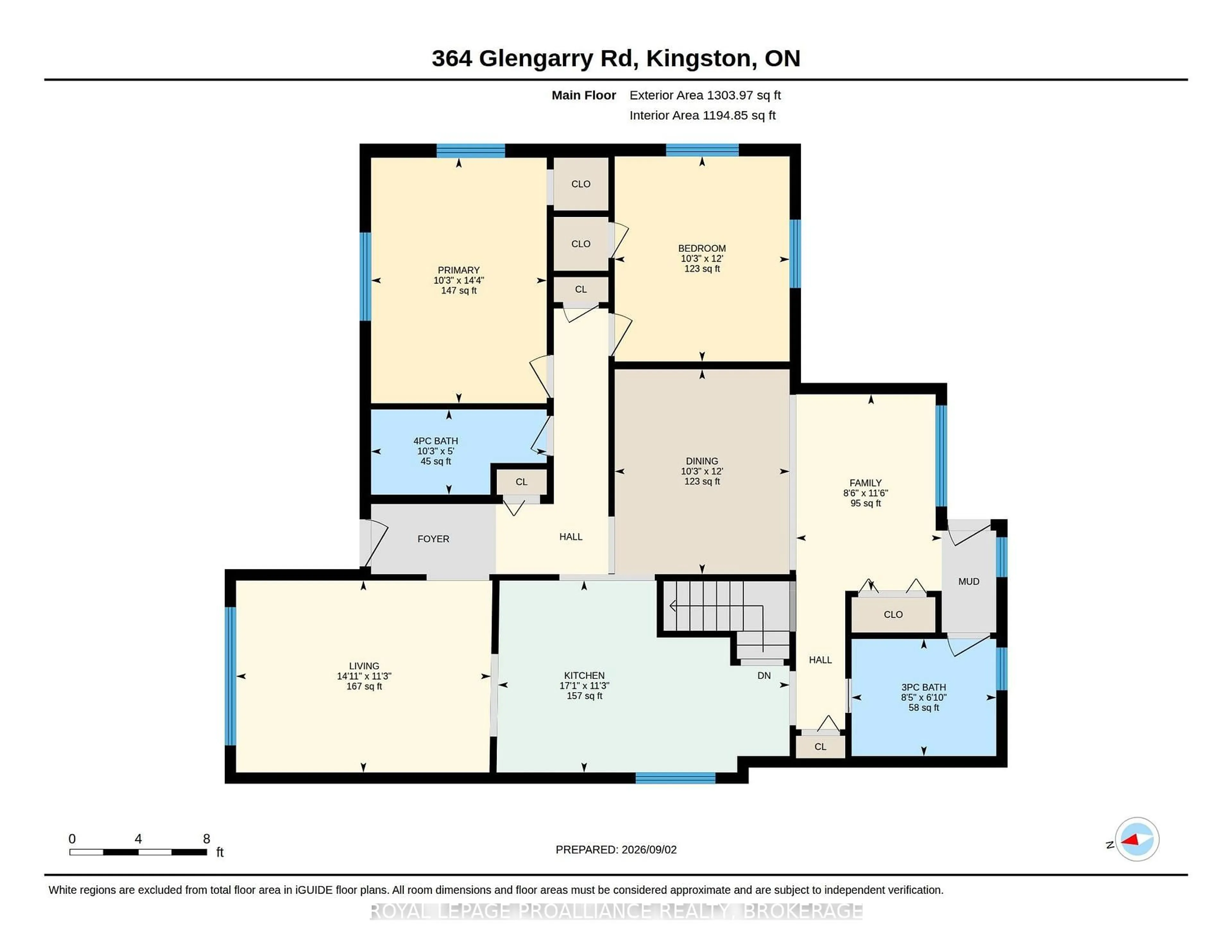 Floor plan for 364 Glengarry Rd, Kingston Ontario K7M 3K2
