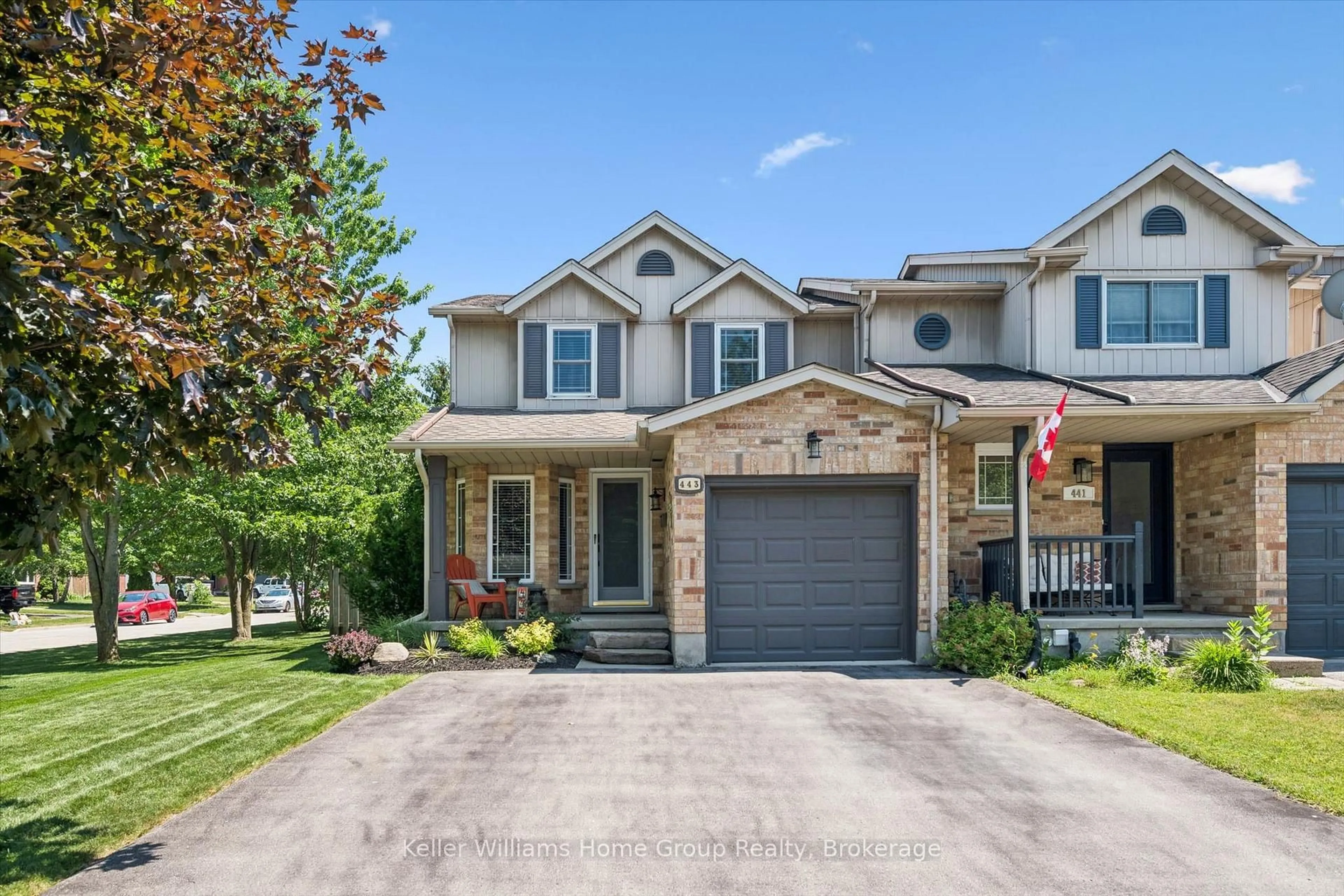 Home with brick exterior material, street for 443 Flannery Dr, Centre Wellington Ontario N1M 3P3