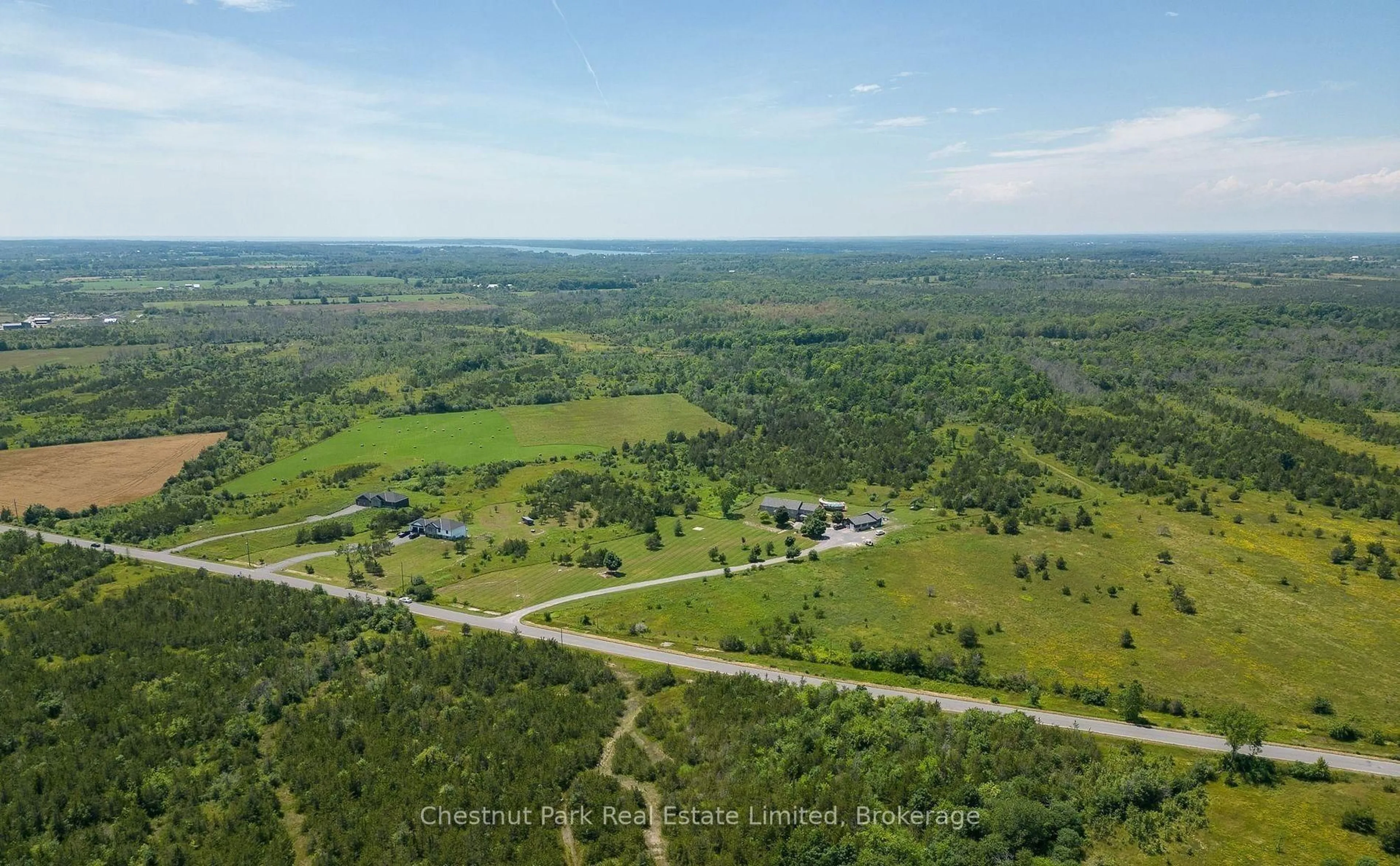 A pic from outside/outdoor area/front of a property/back of a property/a pic from drone, forest/trees view for 1398 Old Milford Rd, Prince Edward County Ontario K0K 2T0