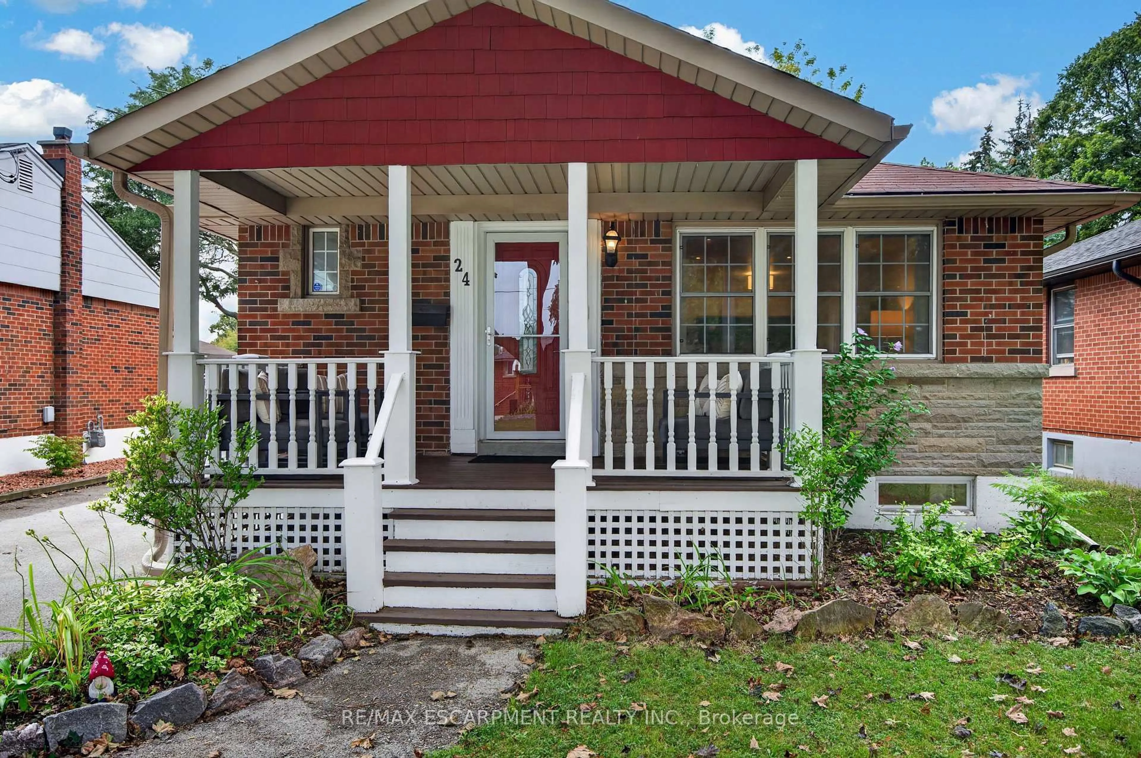 Home with brick exterior material, street for 24 Castlefield Dr, Hamilton Ontario L8T 3R2