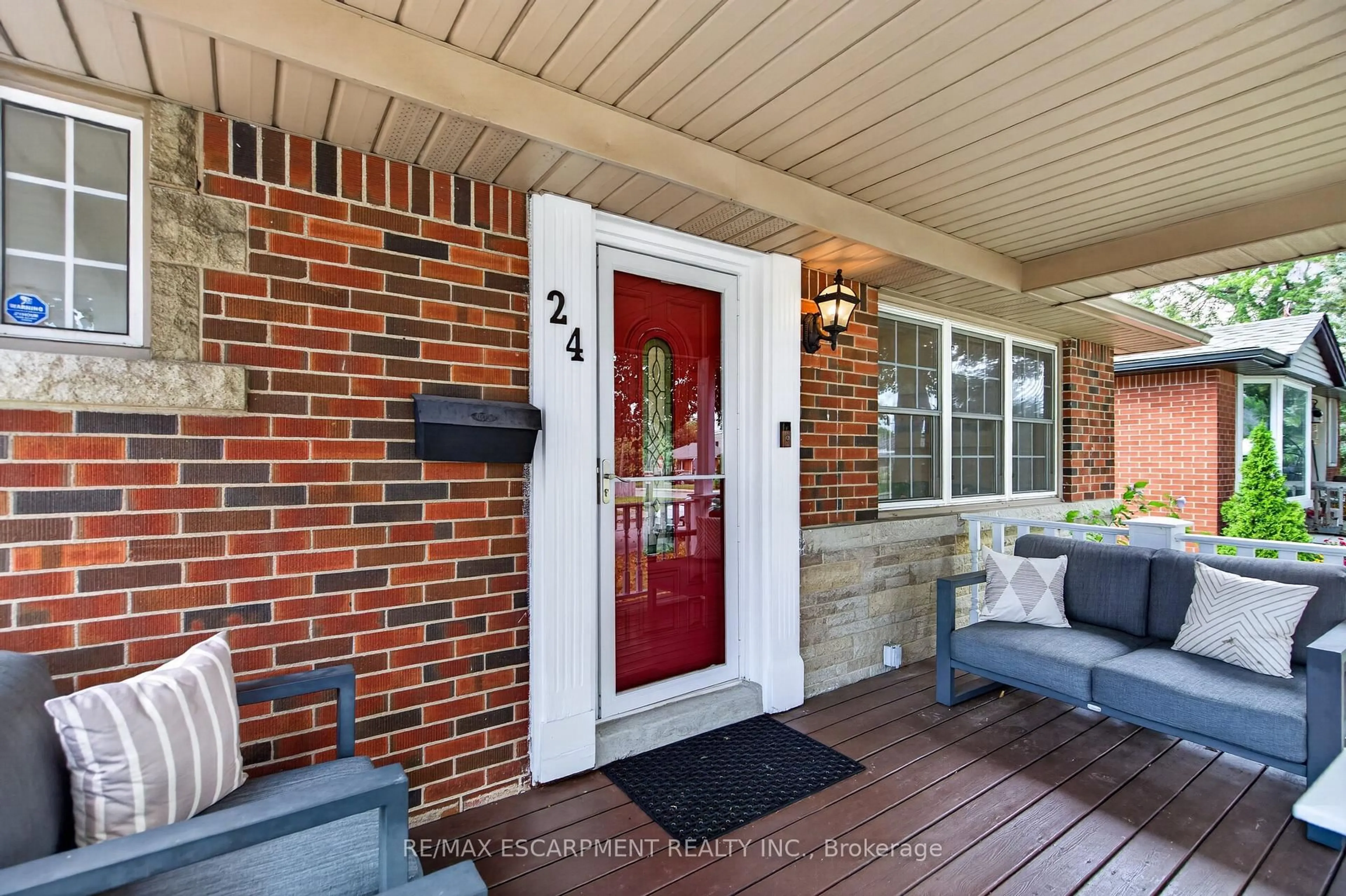 Home with brick exterior material, street for 24 Castlefield Dr, Hamilton Ontario L8T 3R2