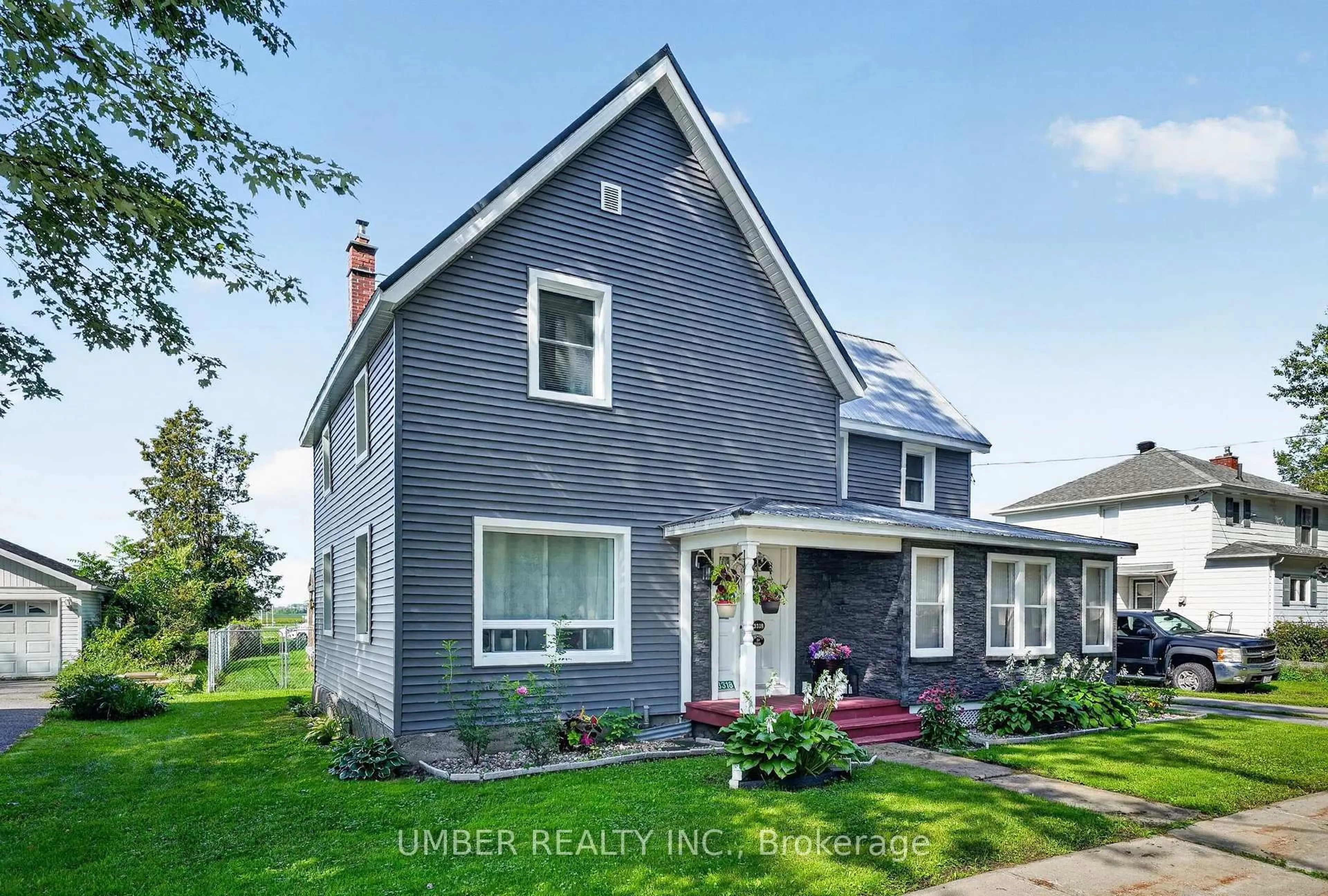 Home with vinyl exterior material, street for 3318 Main St, North Stormont Ontario K0C 1C0