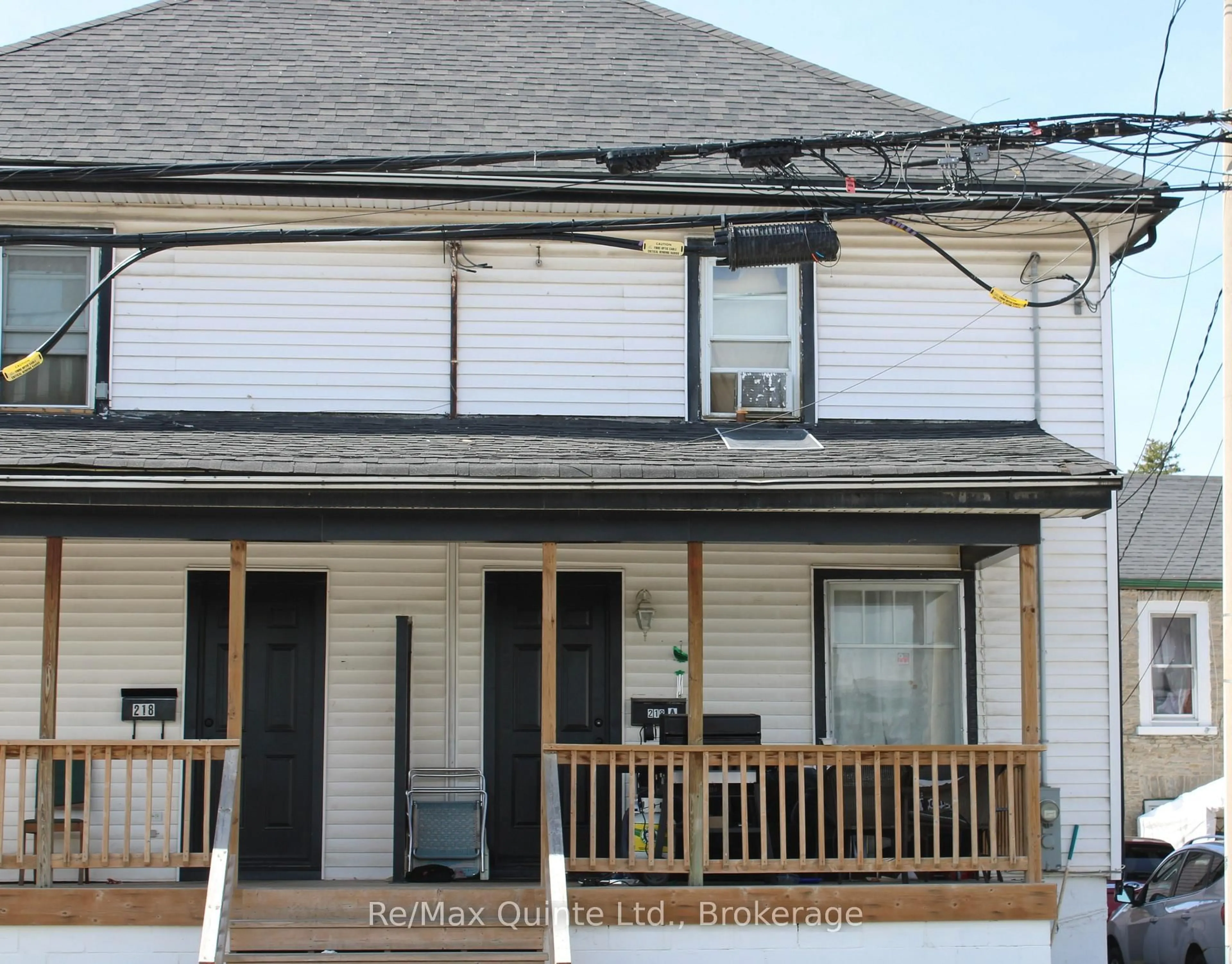 Home with vinyl exterior material, street for 218 Coleman St #A, Belleville Ontario K8P 3H5
