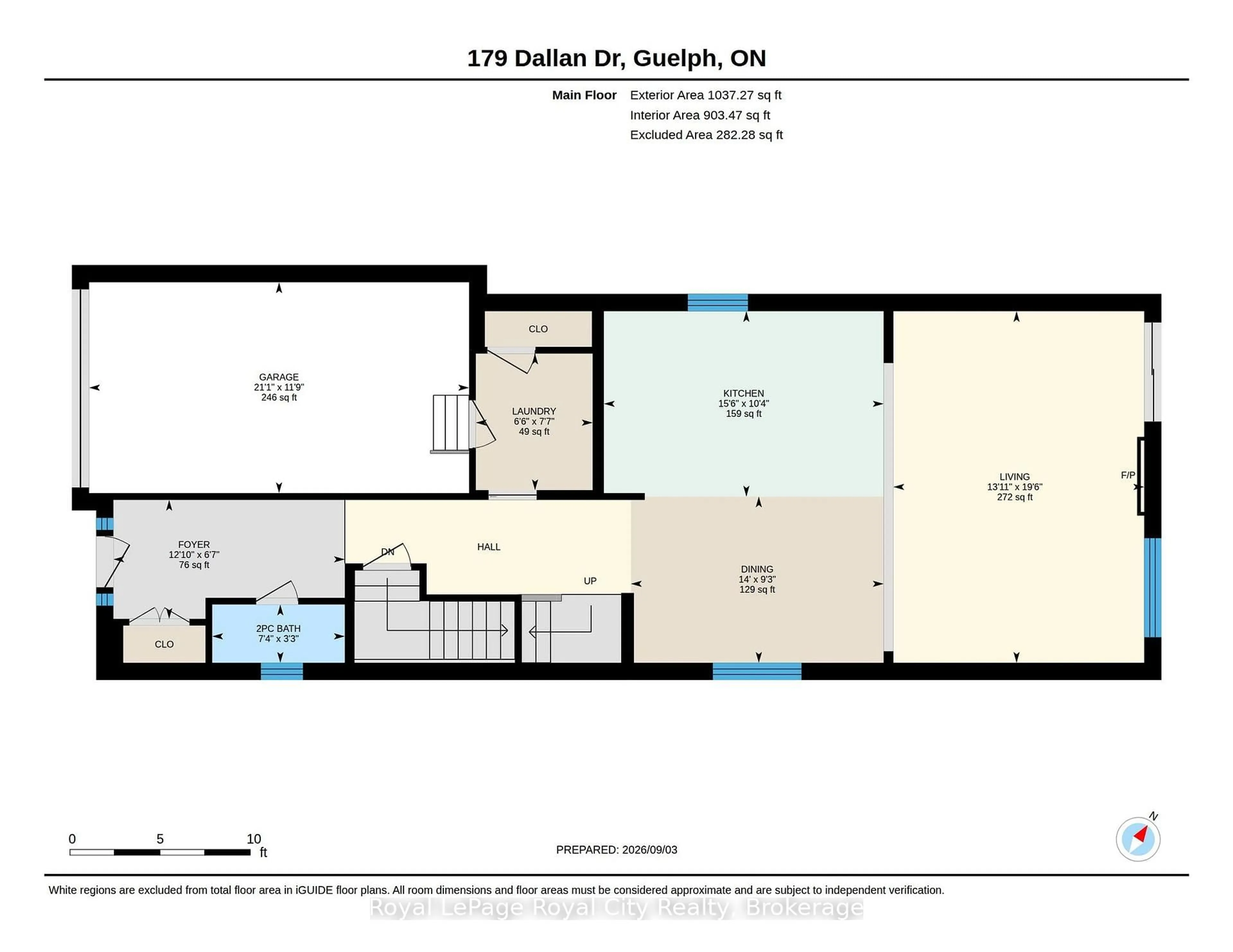 Floor plan for 179 Dallan Dr, Guelph Ontario N1L 0N1