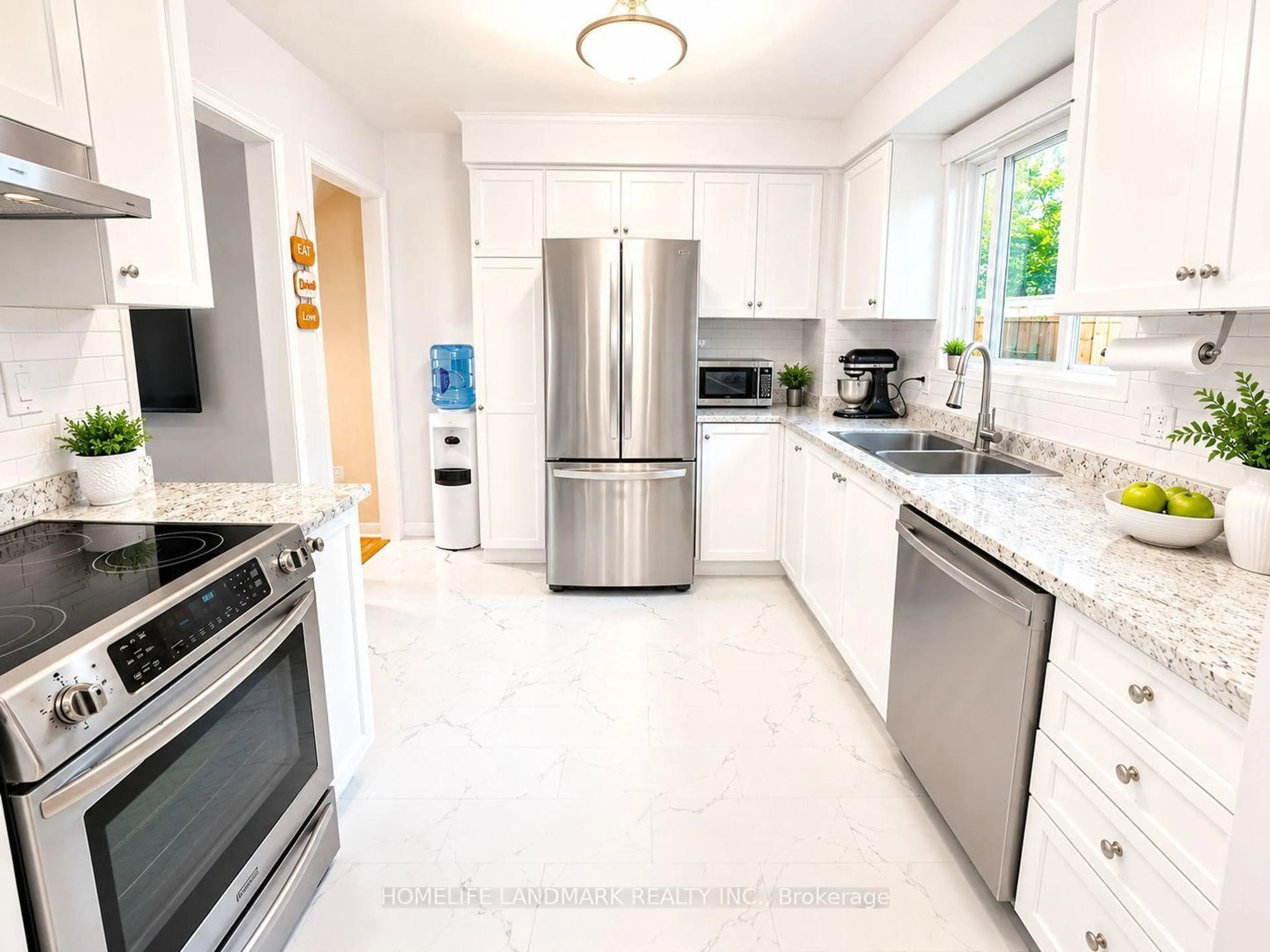 Contemporary kitchen, ceramic/tile floor for 39 Elma St, St. Catharines Ontario L2N 6Z2