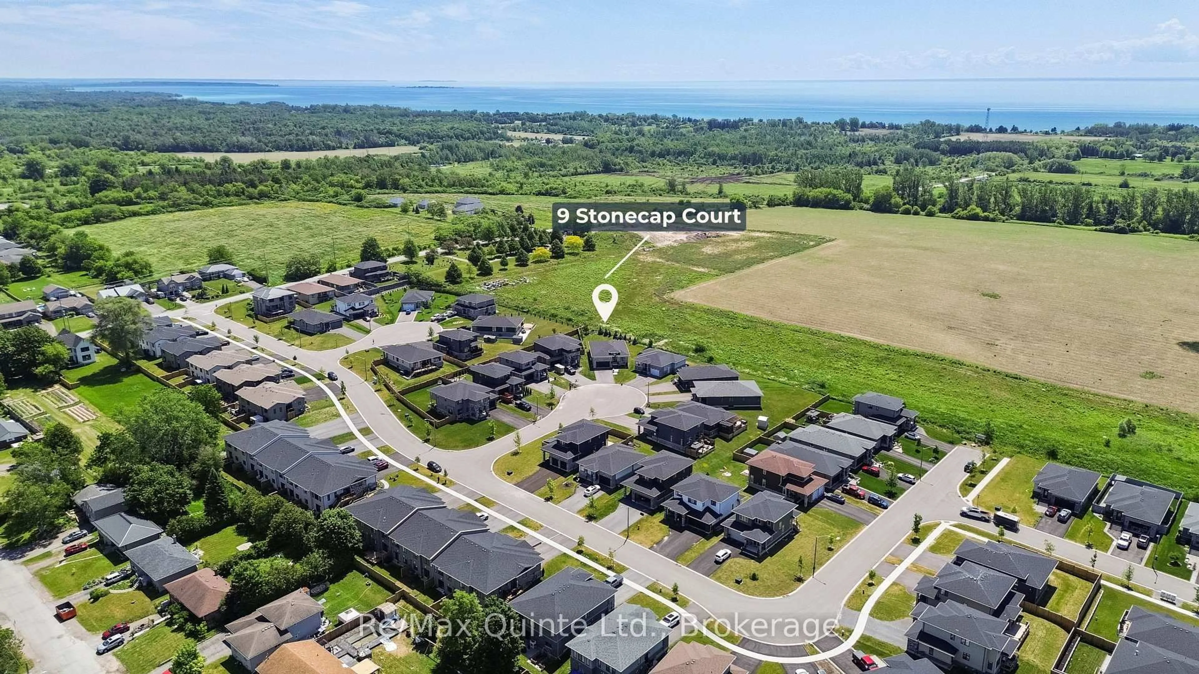 A pic from outside/outdoor area/front of a property/back of a property/a pic from drone, unknown for 9 Stonecap Crt, Cramahe Ontario K0K 1S0