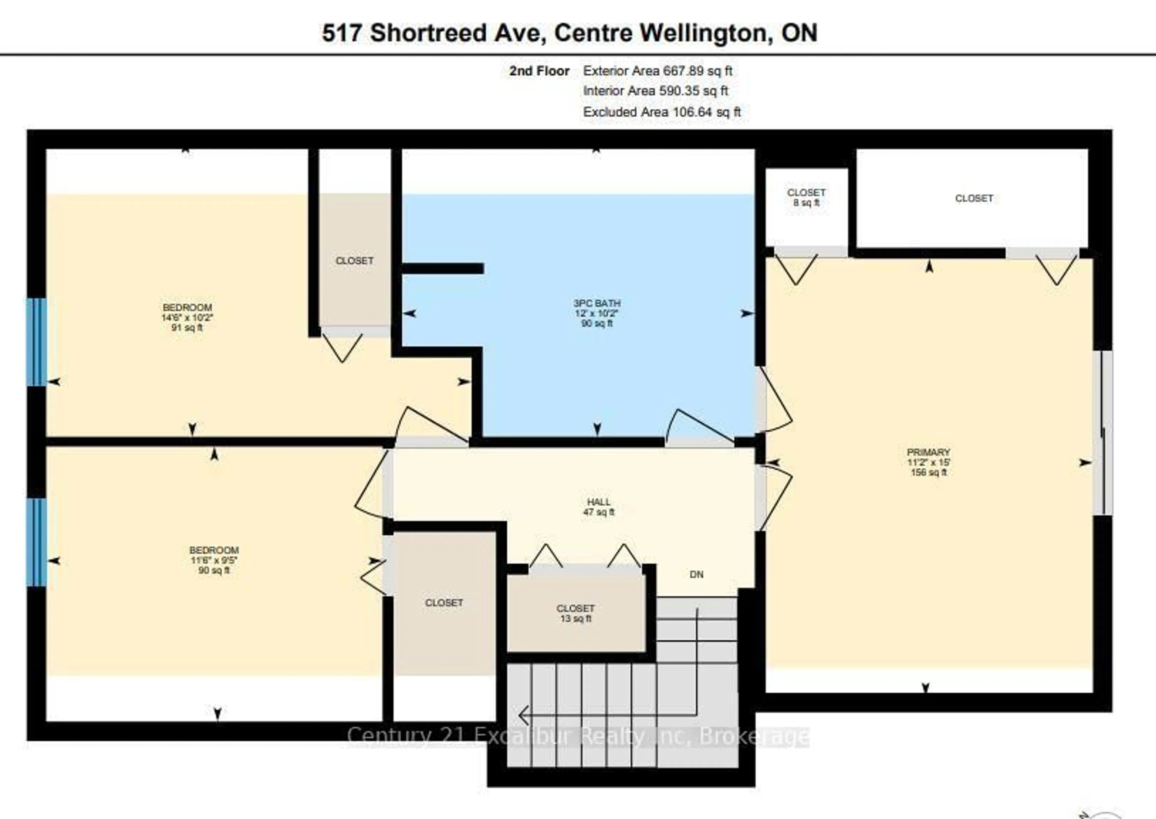 Floor plan for 517 Shortreed Ave, Centre Wellington Ontario N1M 3H4