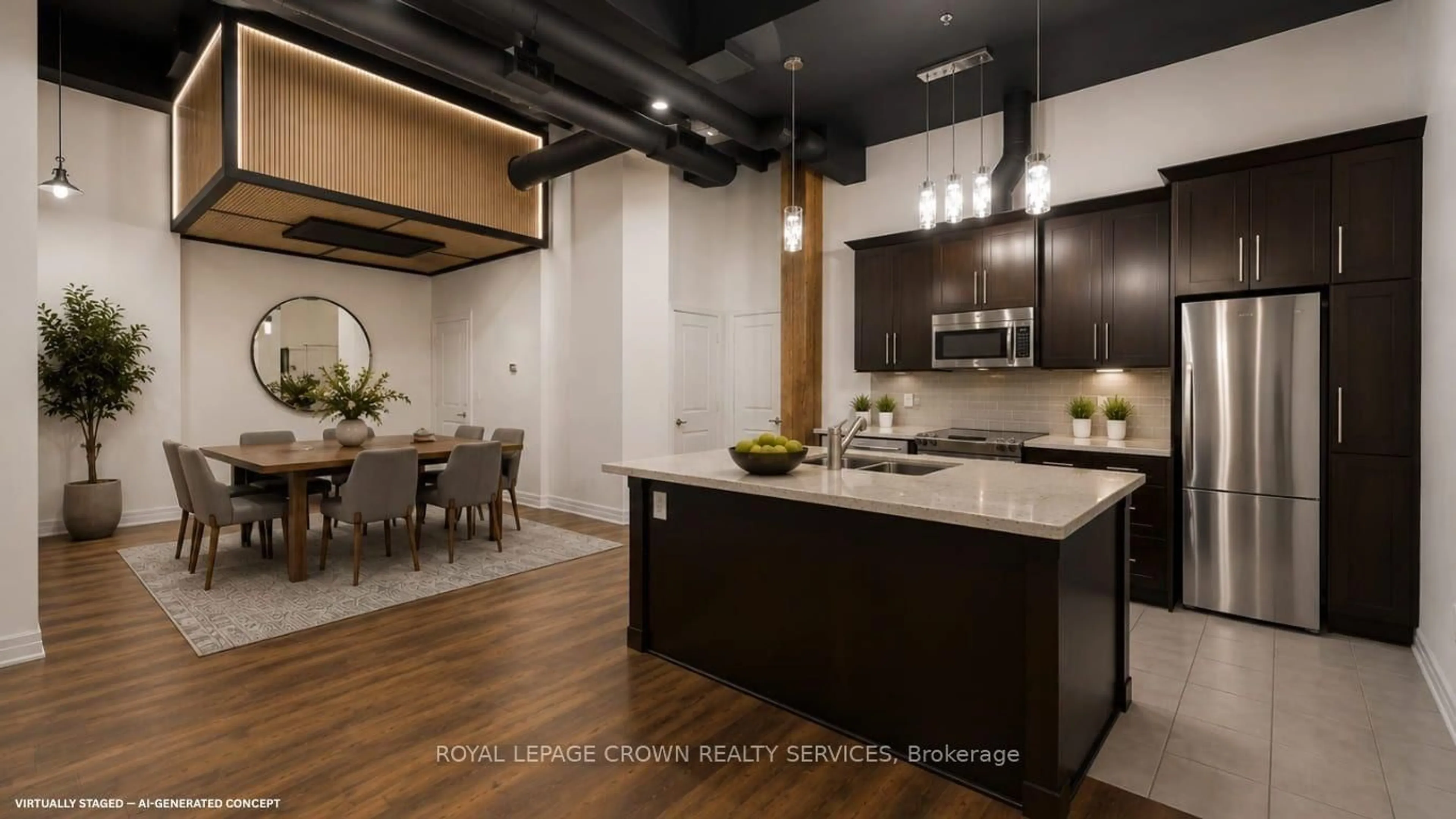 Open concept kitchen, unknown for 25 Concession St #111, Cambridge Ontario N1R 2G6