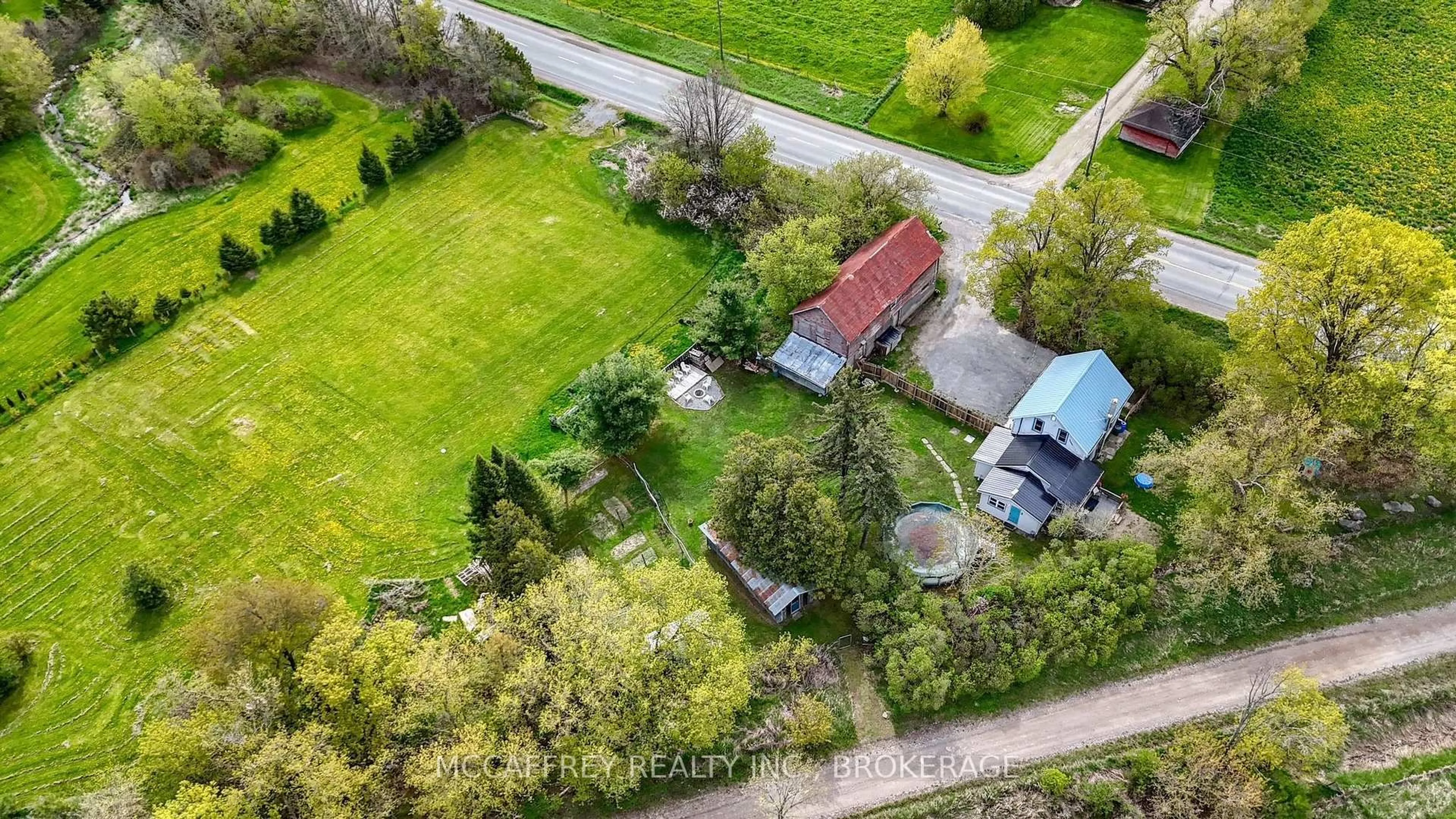 A pic from outside/outdoor area/front of a property/back of a property/a pic from drone, street for 476 Hoards Rd, Stirling Ontario K0K 3E0