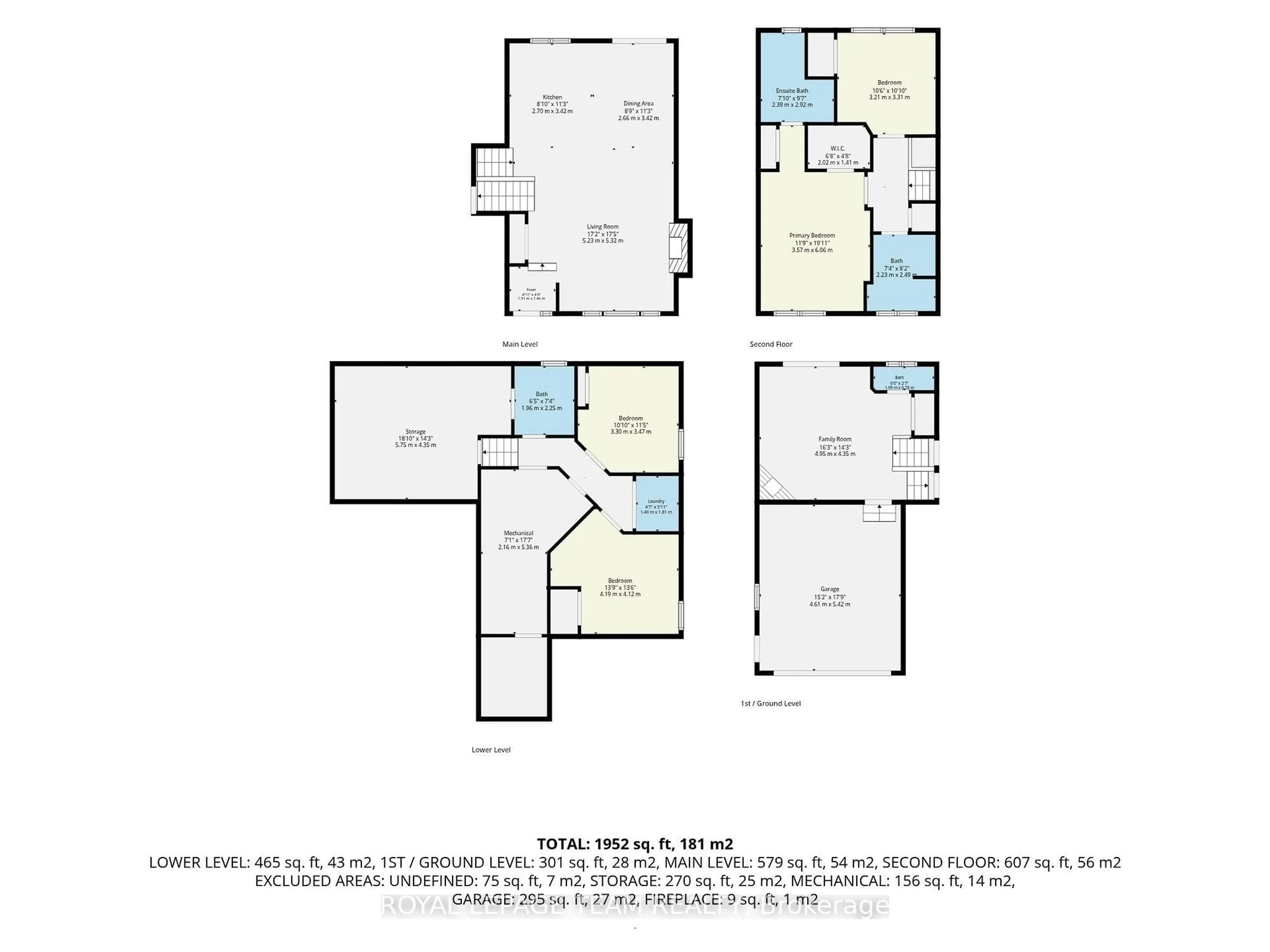 Floor plan for 105 Brae Cres, Ottawa Ontario K2S 1P1