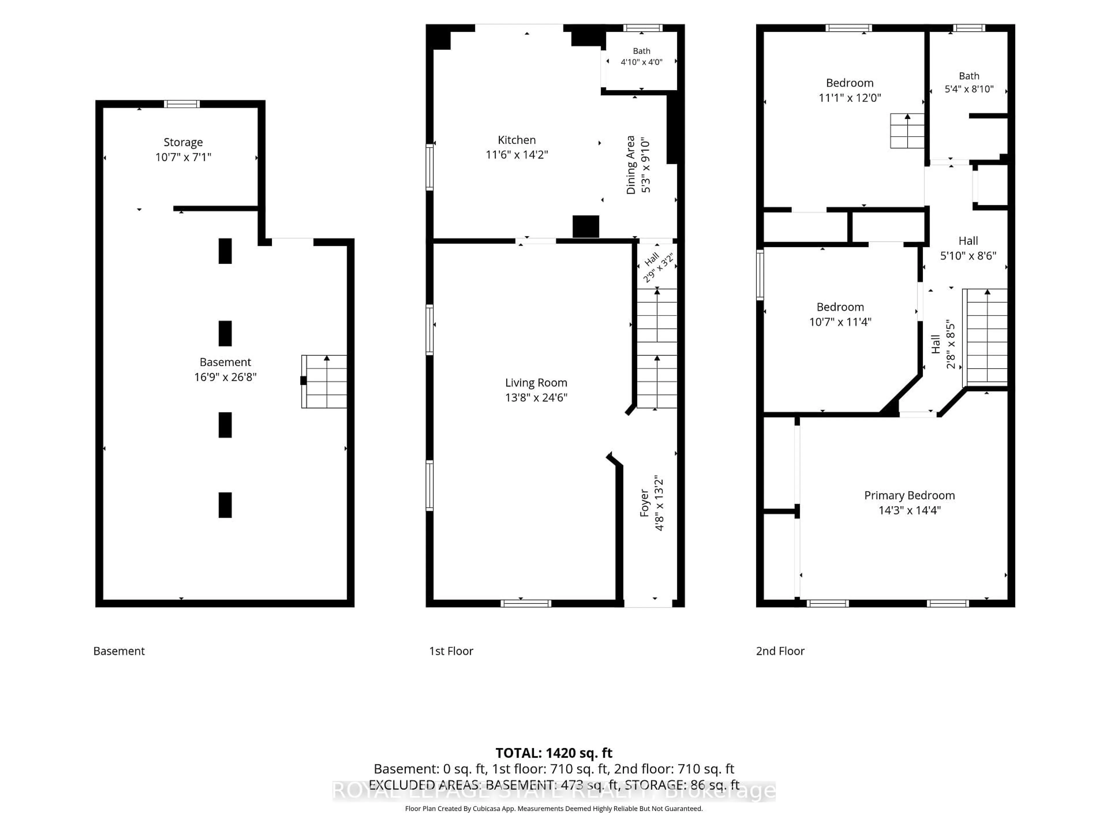Floor plan for 126 Niagara St, Hamilton Ontario L8L 6A7