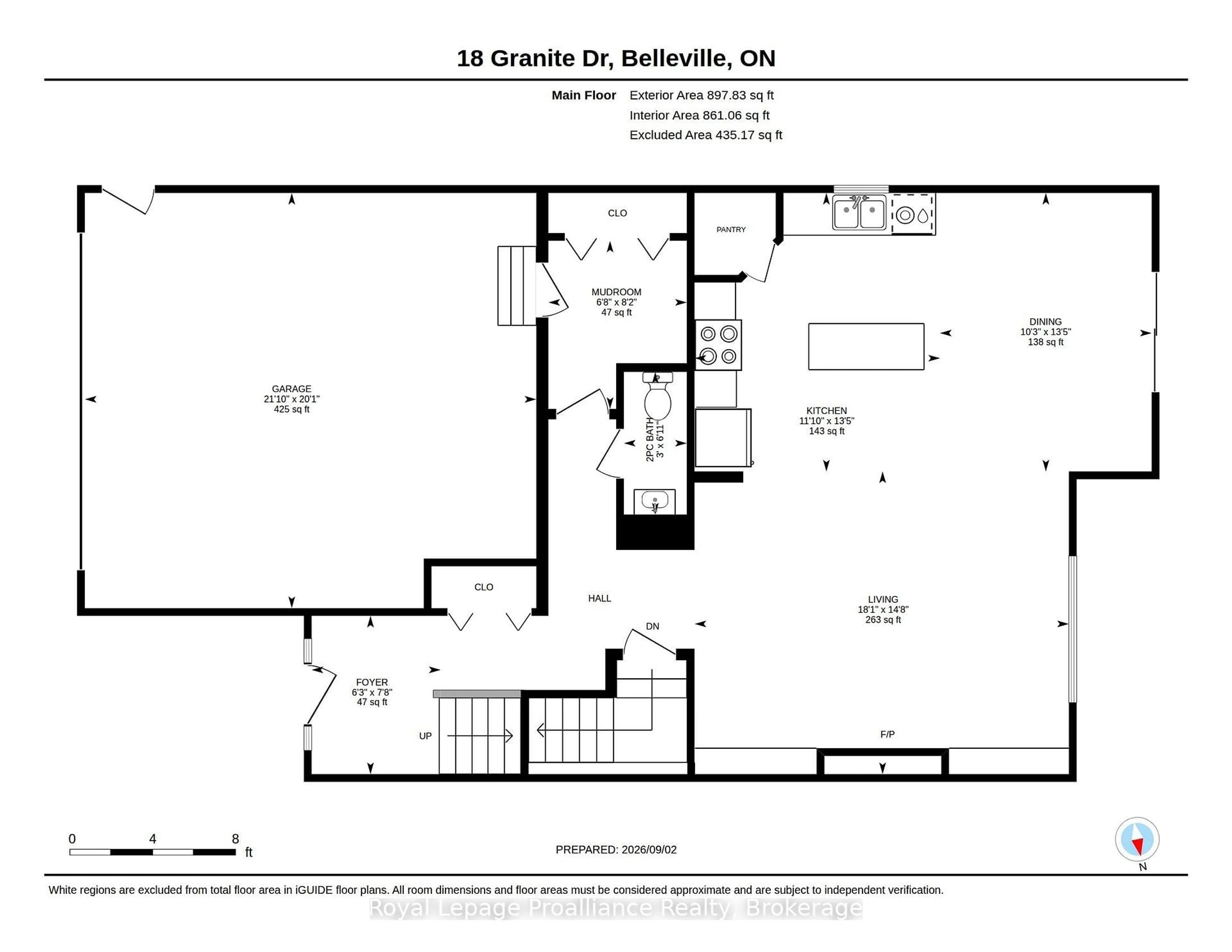 Floor plan for 18 Granite Dr, Belleville Ontario K8P 0C6