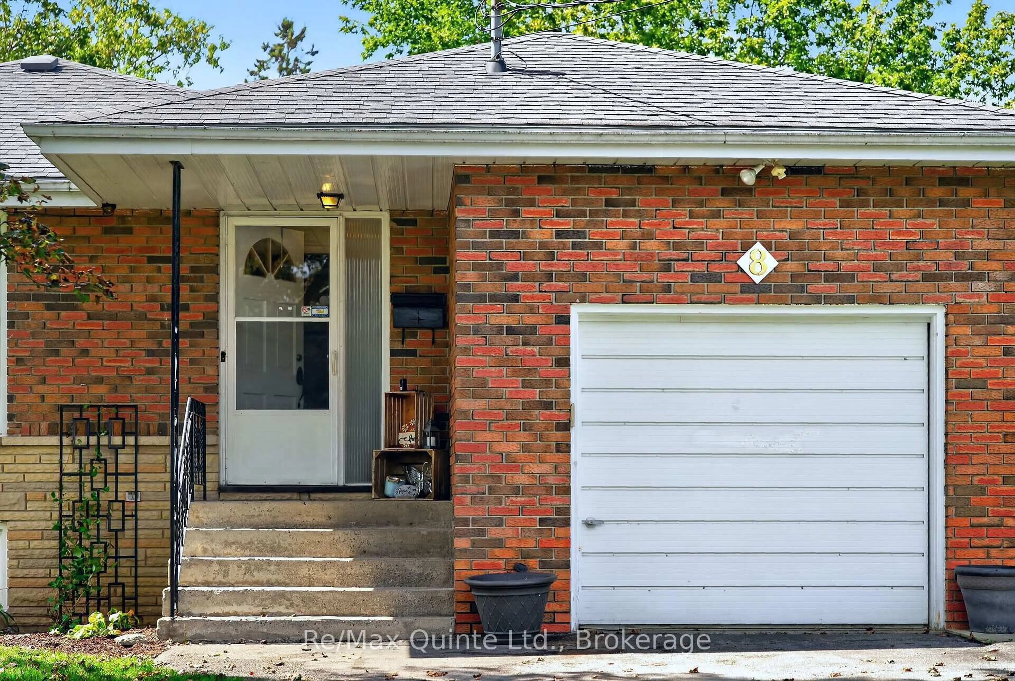 Home with brick exterior material, street for 8 Plaza Sq, Belleville Ontario K8N 4J3