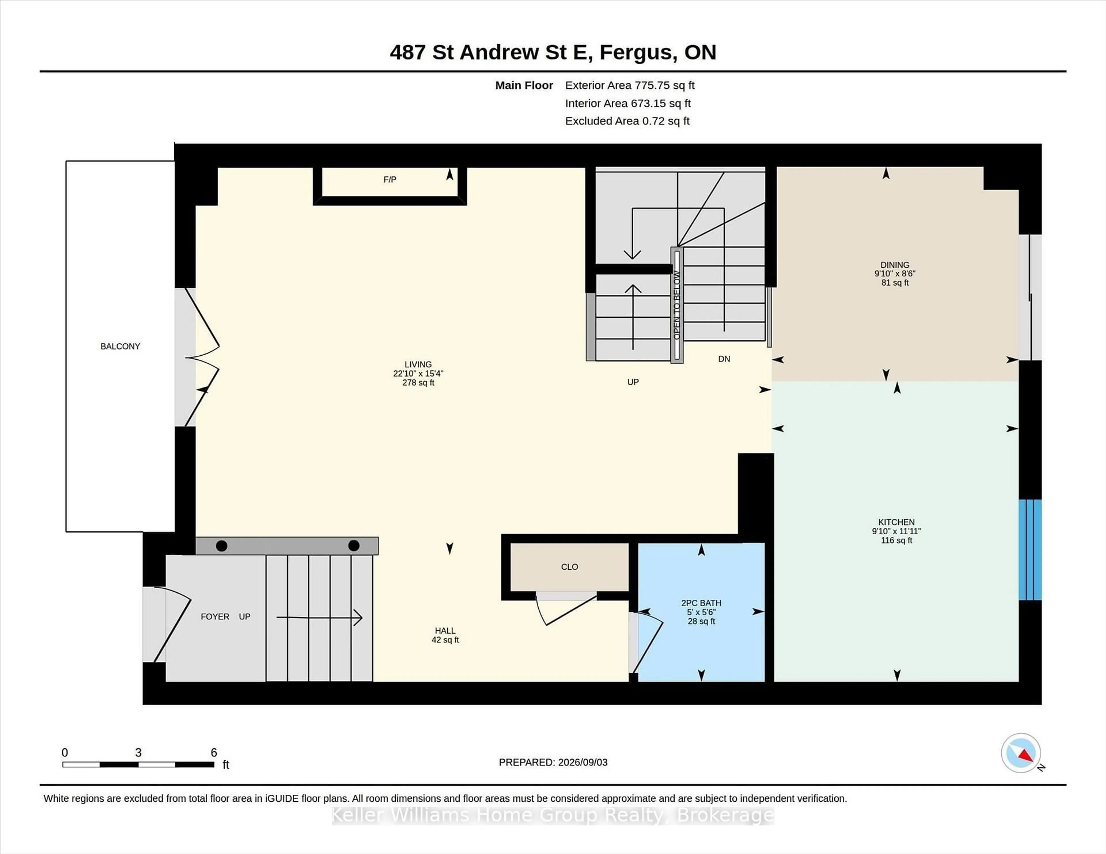 Floor plan for 487 St Andrew St, Centre Wellington Ontario N1M 3V6