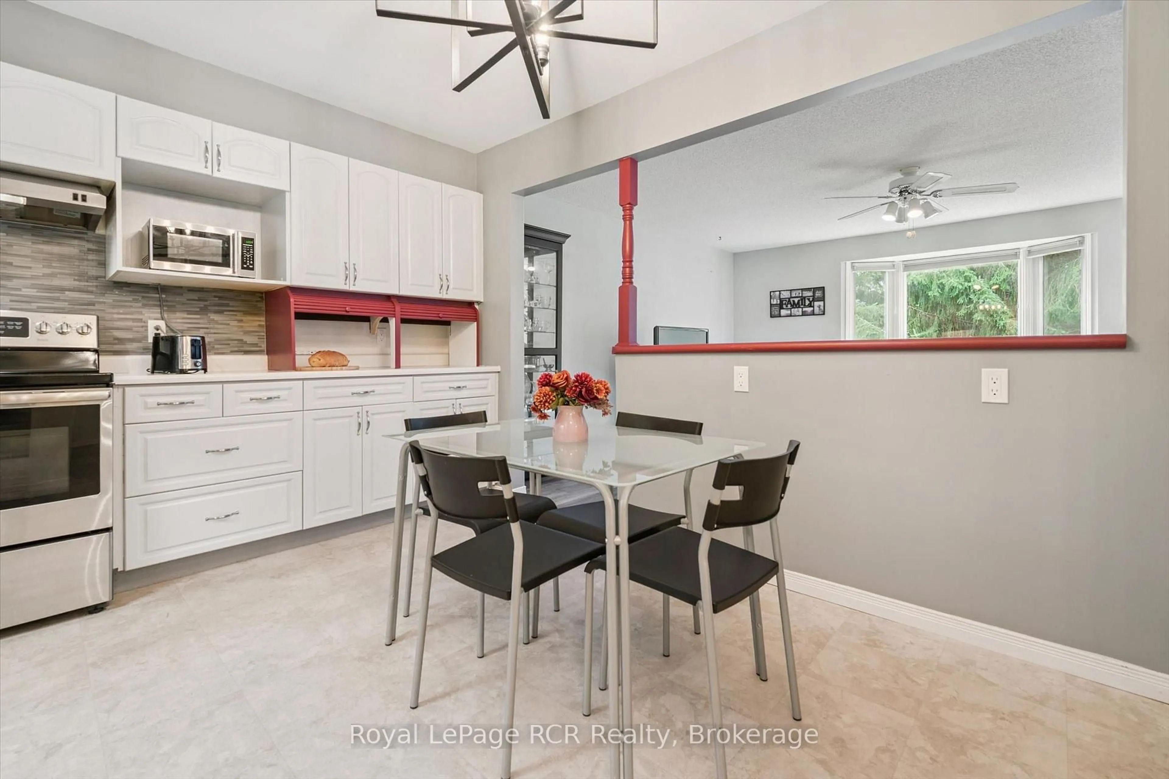 Open concept kitchen, ceramic/tile floor for 440 Durham St #205, Wellington North Ontario N0G 2L1