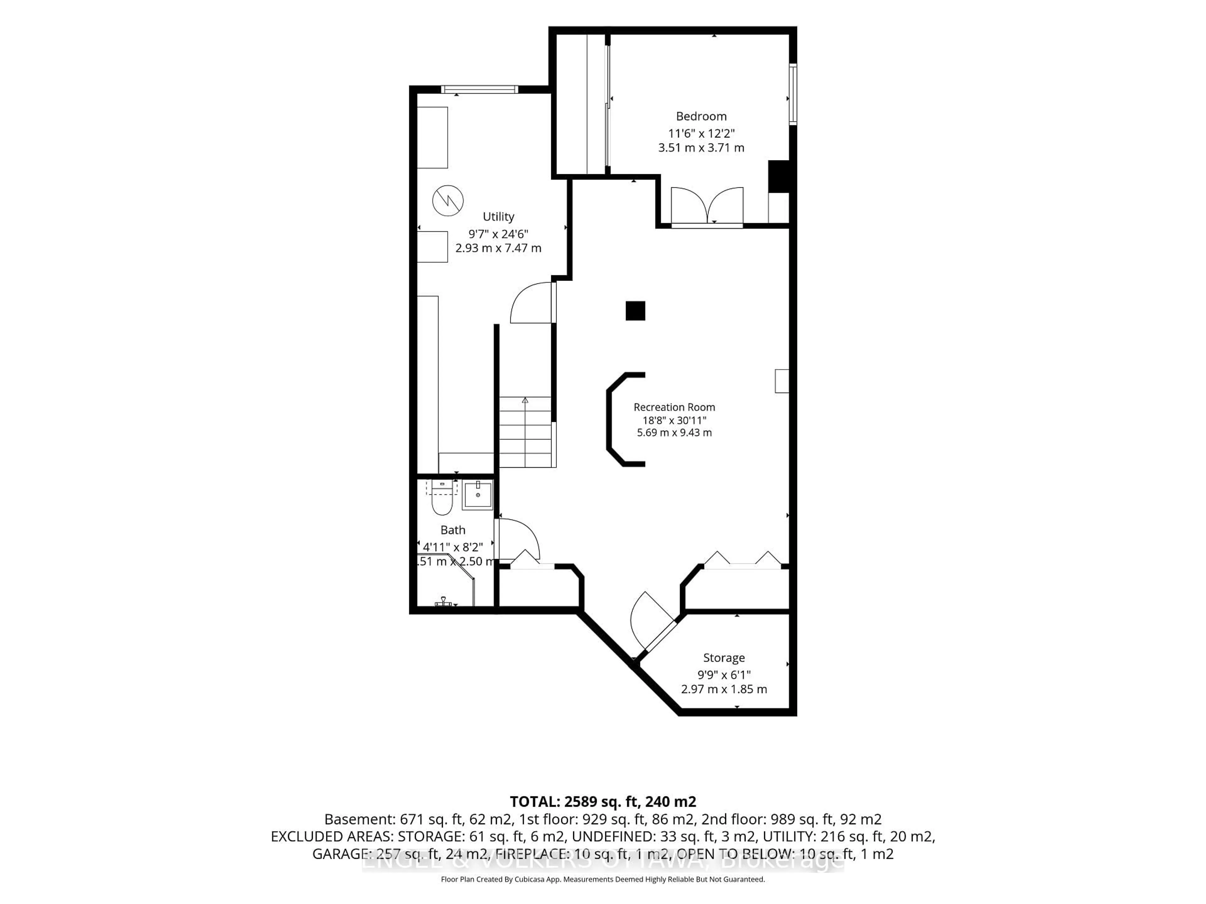 Floor plan for 1121 Rocky Harbour Cres, Ottawa Ontario K1V 1V4