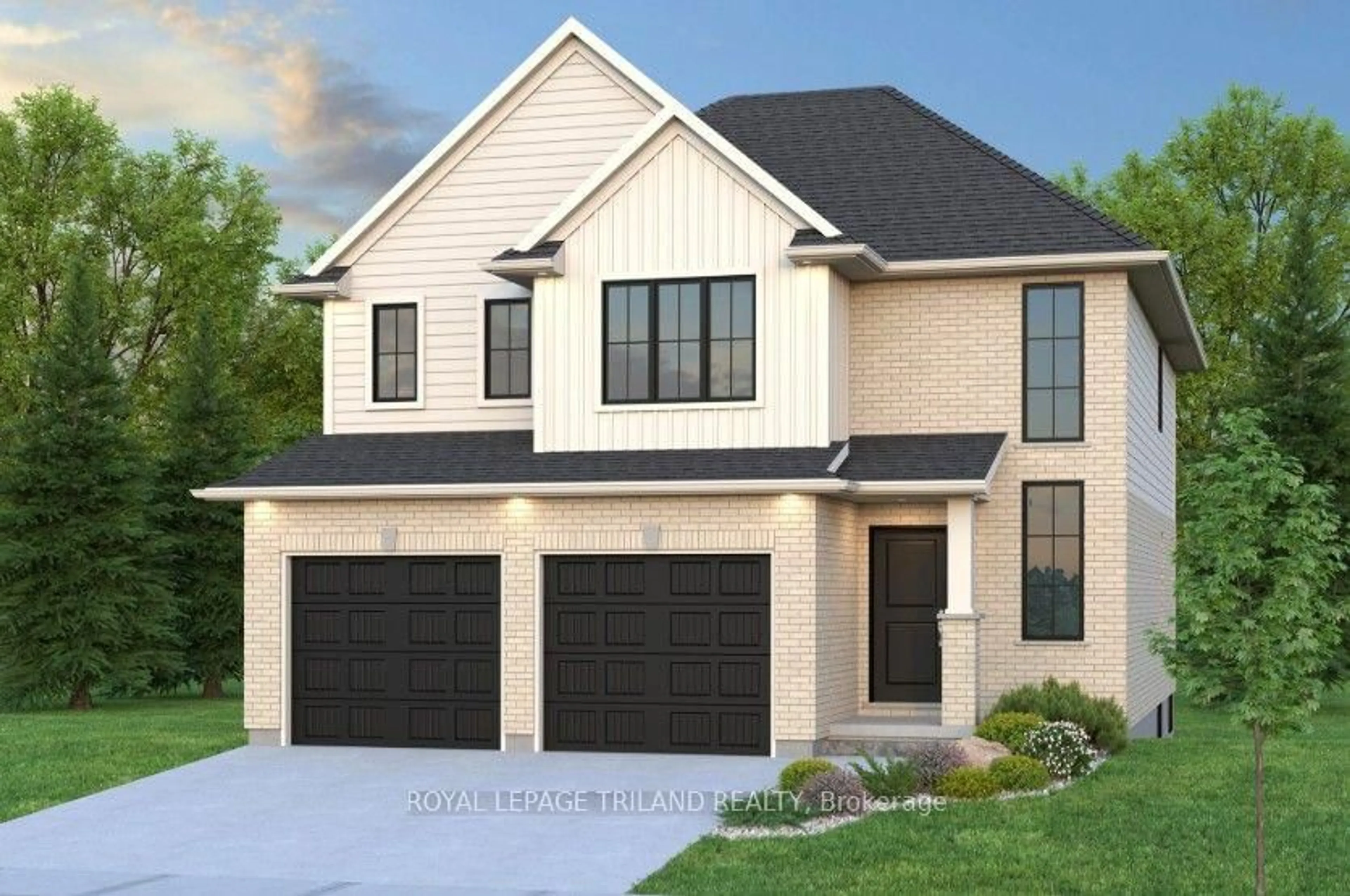 Home with brick exterior material, street for Lot 55 SANDYMOUNT Pkwy, St. Thomas Ontario N5P 2K8
