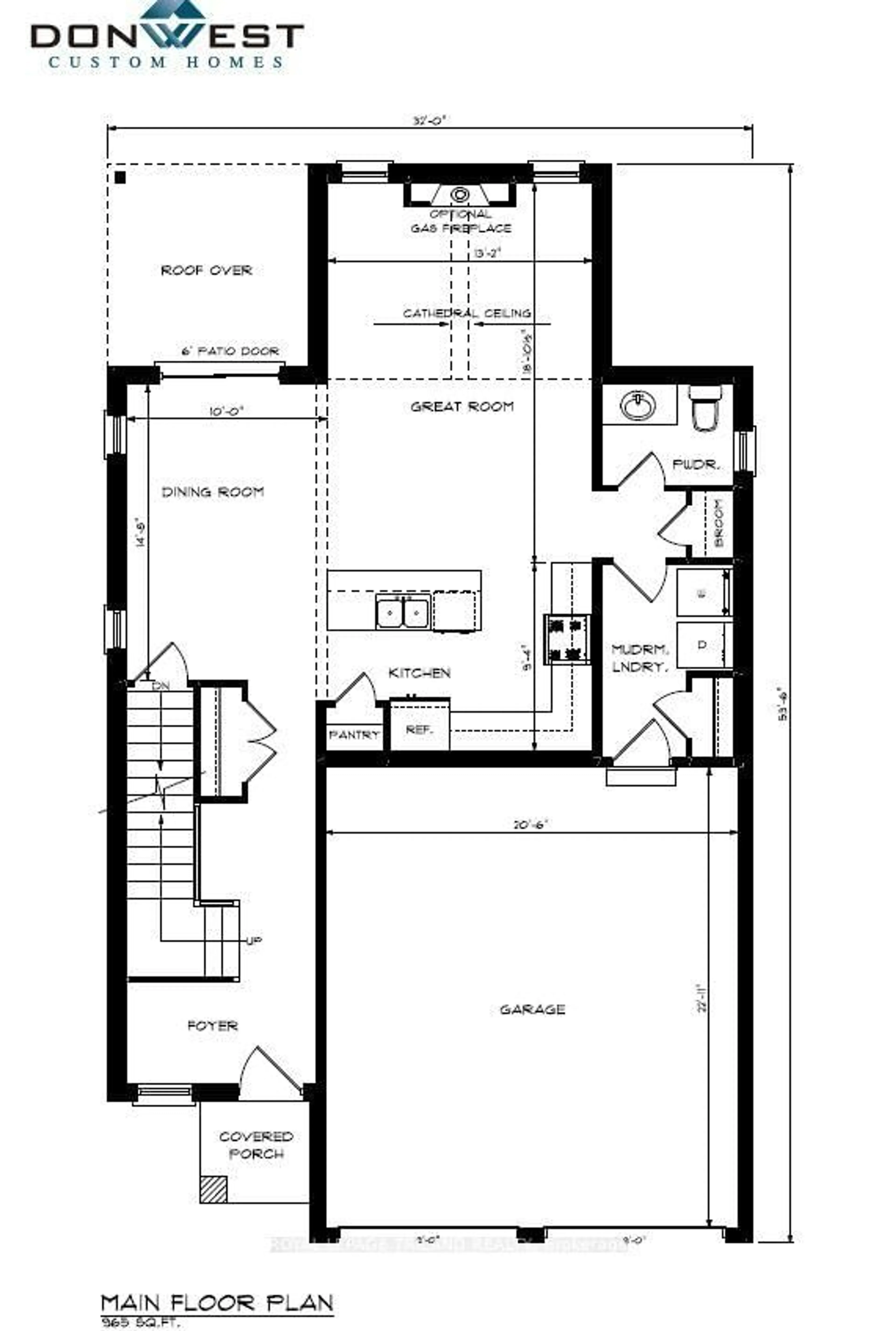 Floor plan for Lot 55 SANDYMOUNT Pkwy, St. Thomas Ontario N5P 2K8