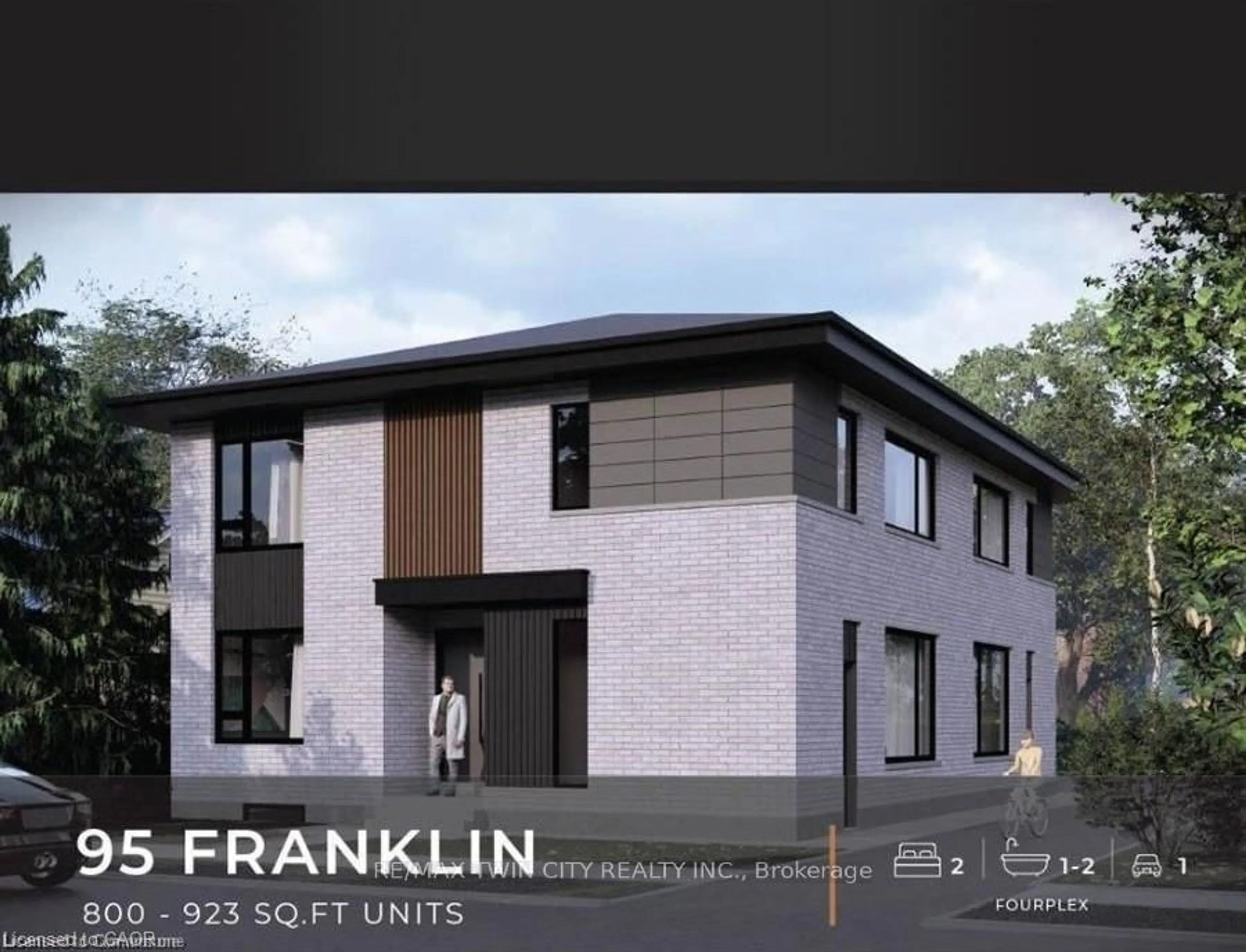Home with brick exterior material, building for 95 Franklin St, Kitchener Ontario N2A 1Y1