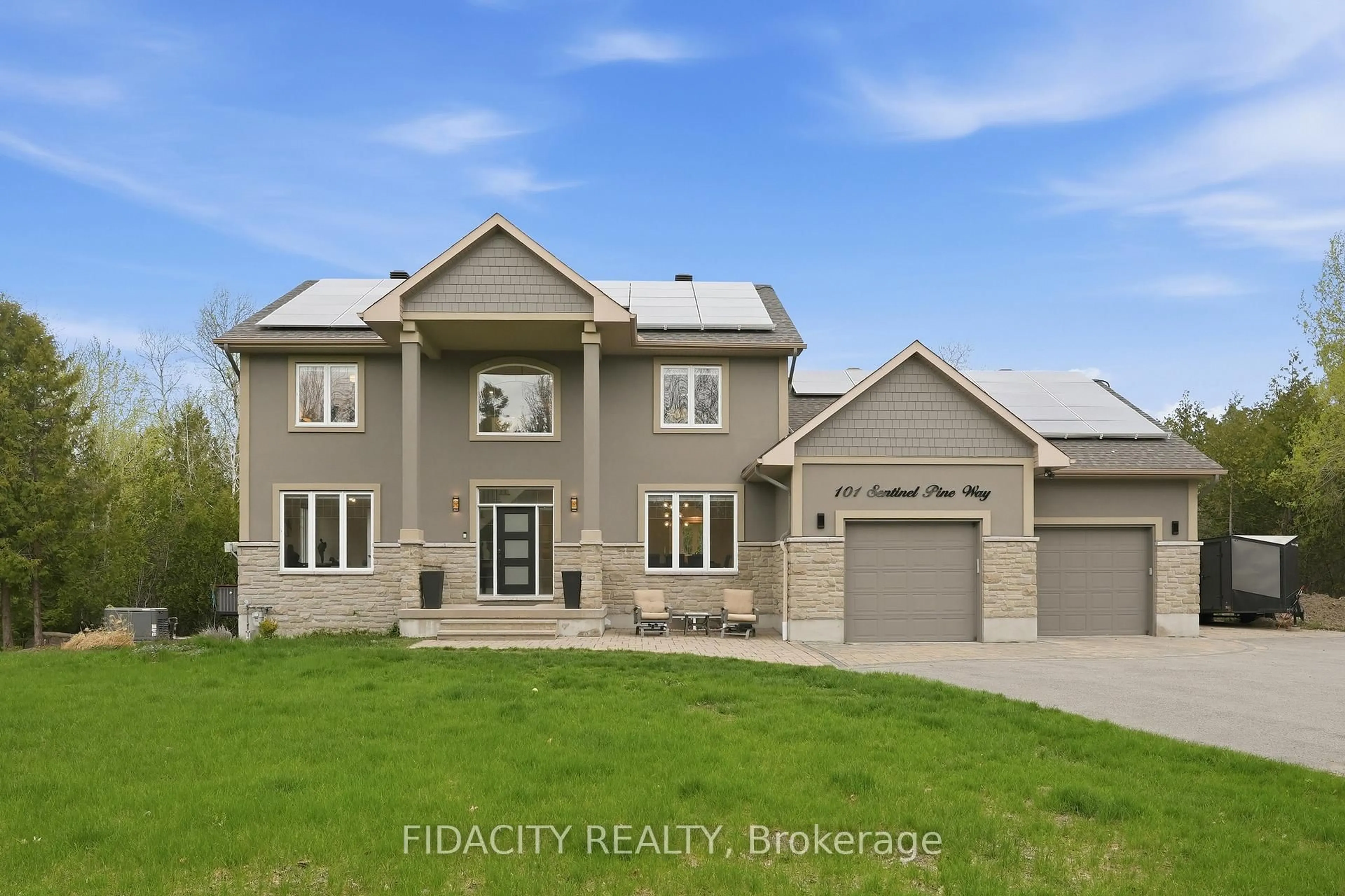 Home with brick exterior material, street for 101 Sentinel Pine Way, Carp Ontario K0A 1L0
