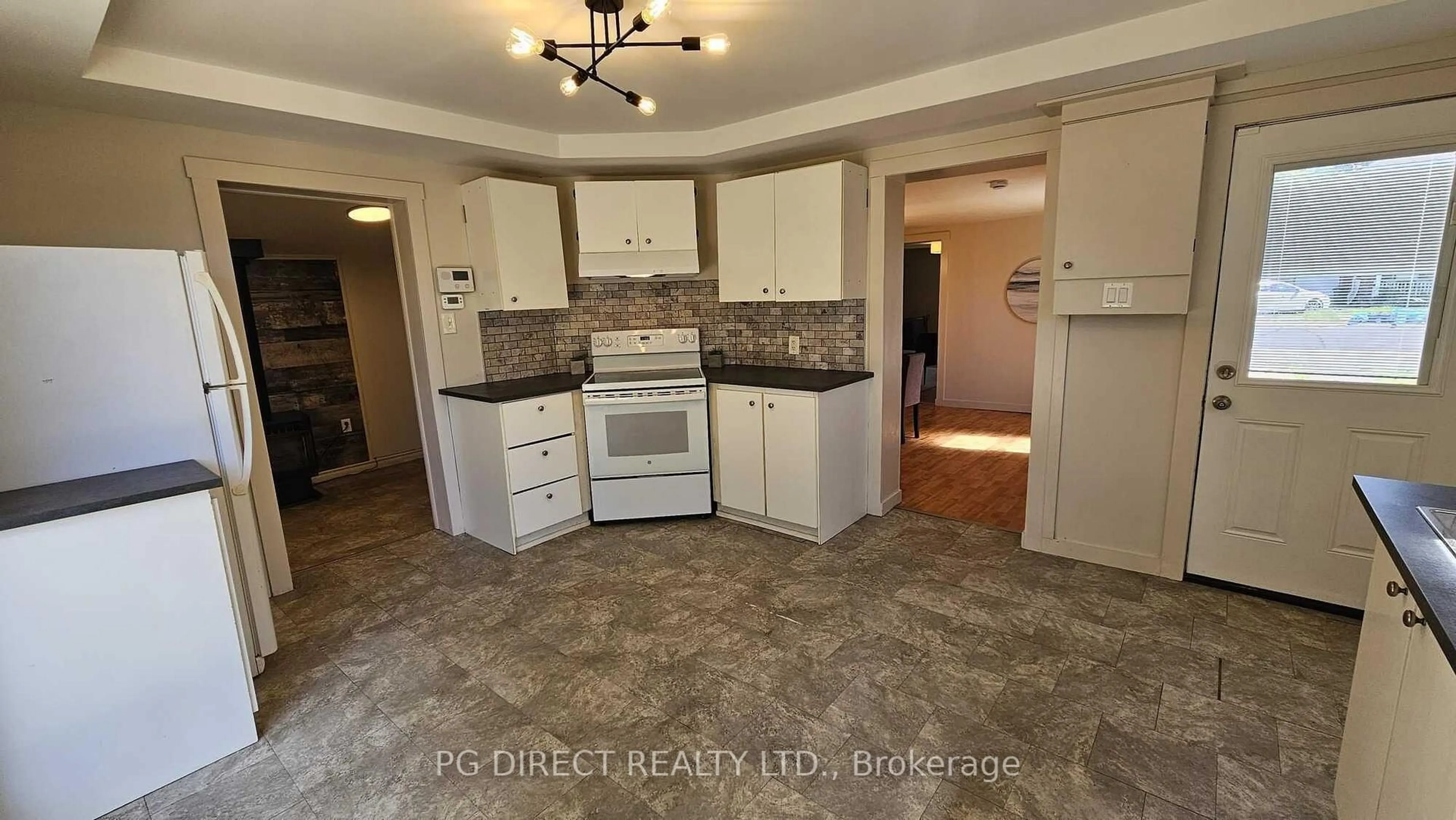 Open concept kitchen, ceramic/tile floor for 436 Bleecker Ave, Belleville Ontario K8N 2R6