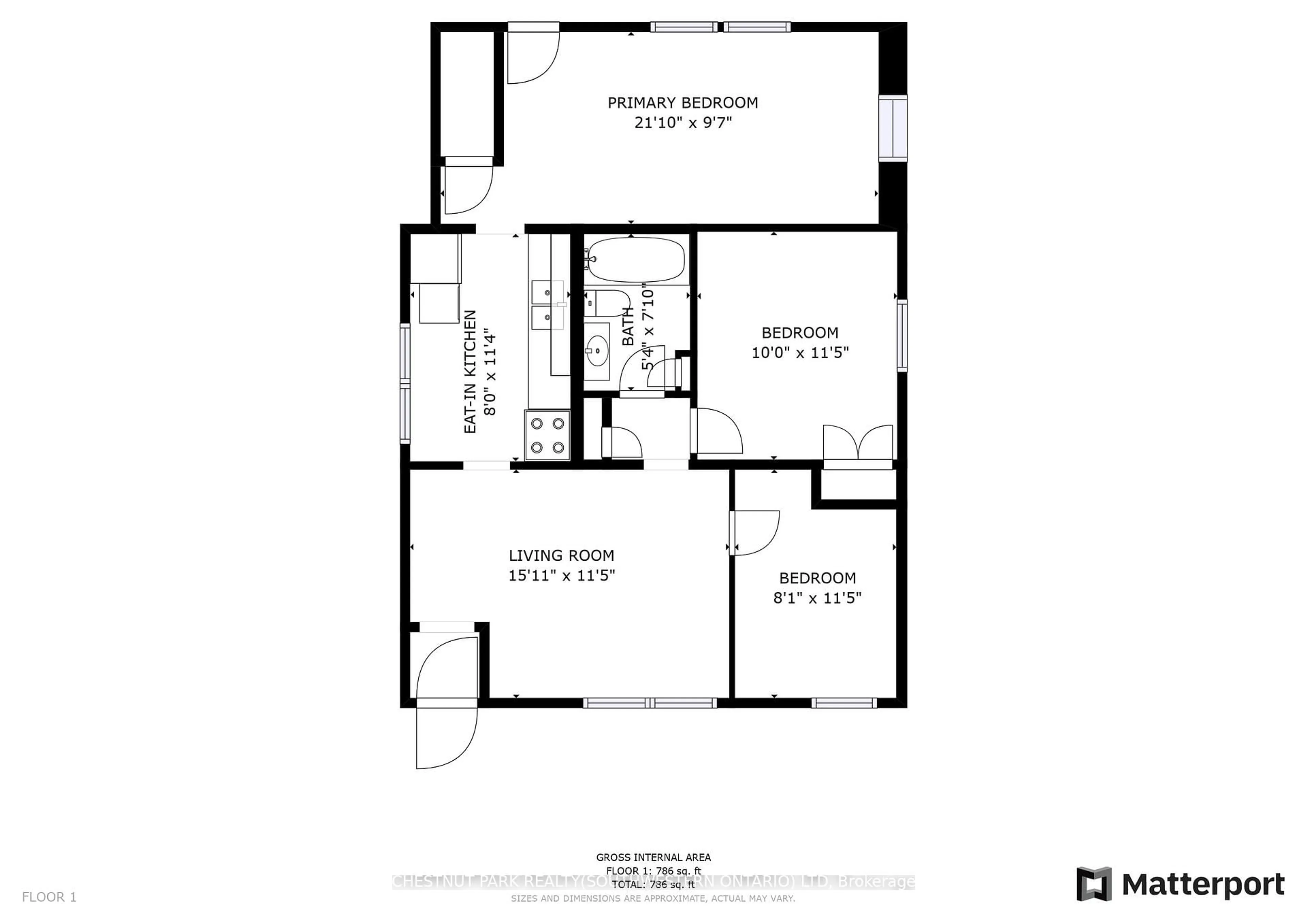 Floor plan for 132 Spadina Rd, Kitchener Ontario N2M 3X4