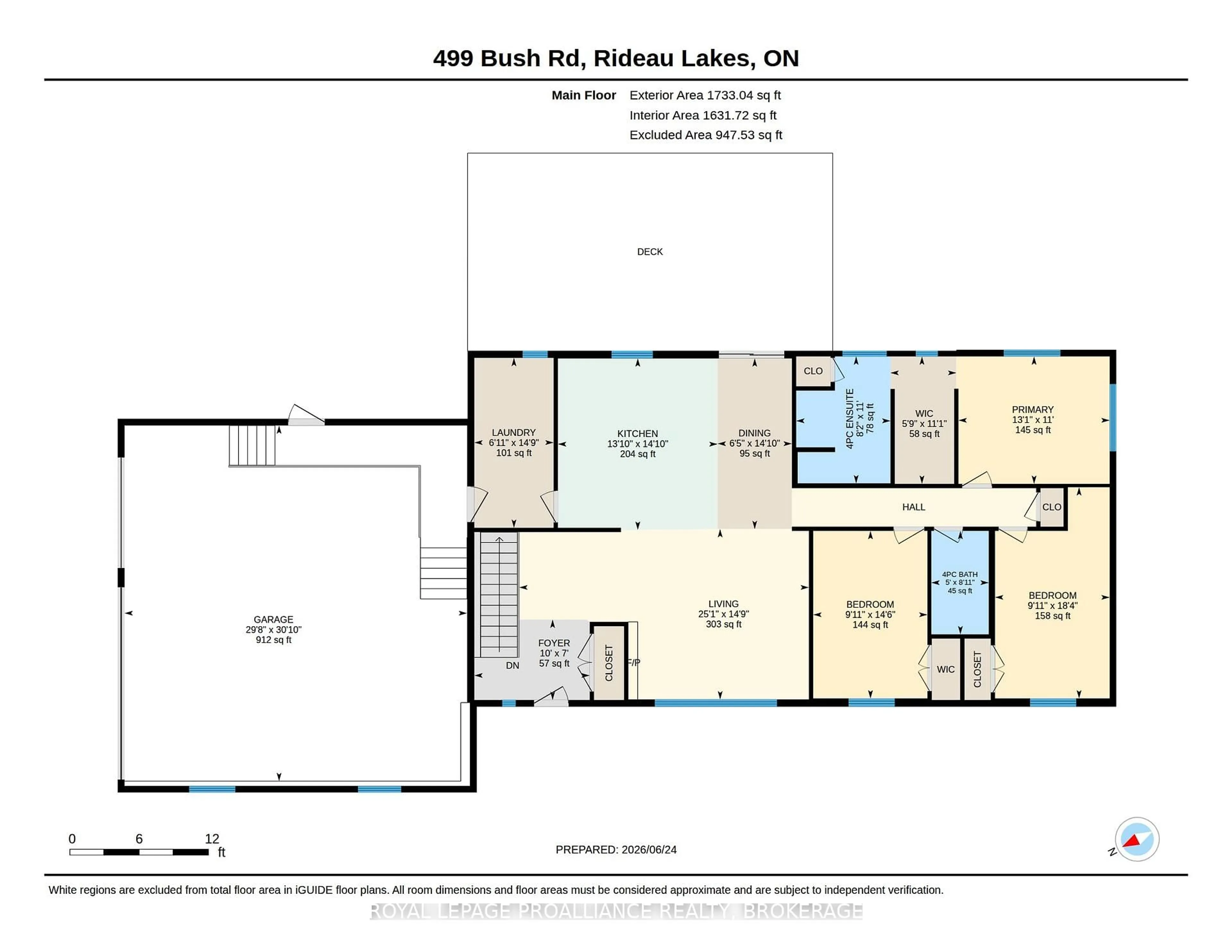 Floor plan for 499 Bush Rd, Rideau Lakes Ontario K0G 1E0