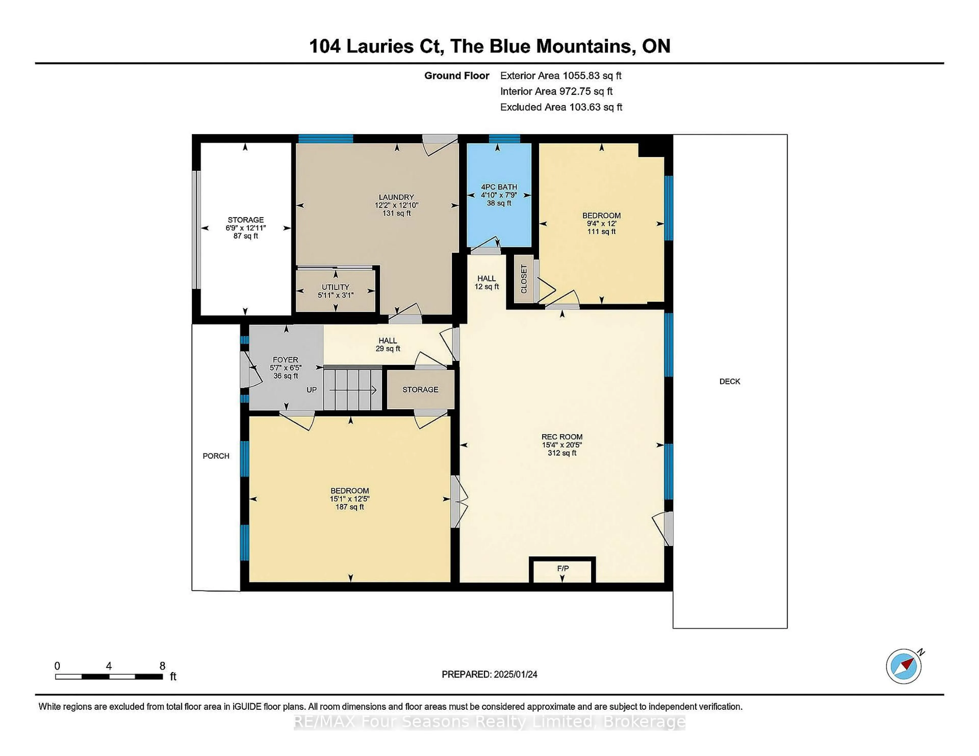 Floor plan for 104 Laurie's Crt, Blue Mountains Ontario L9Y 0L4