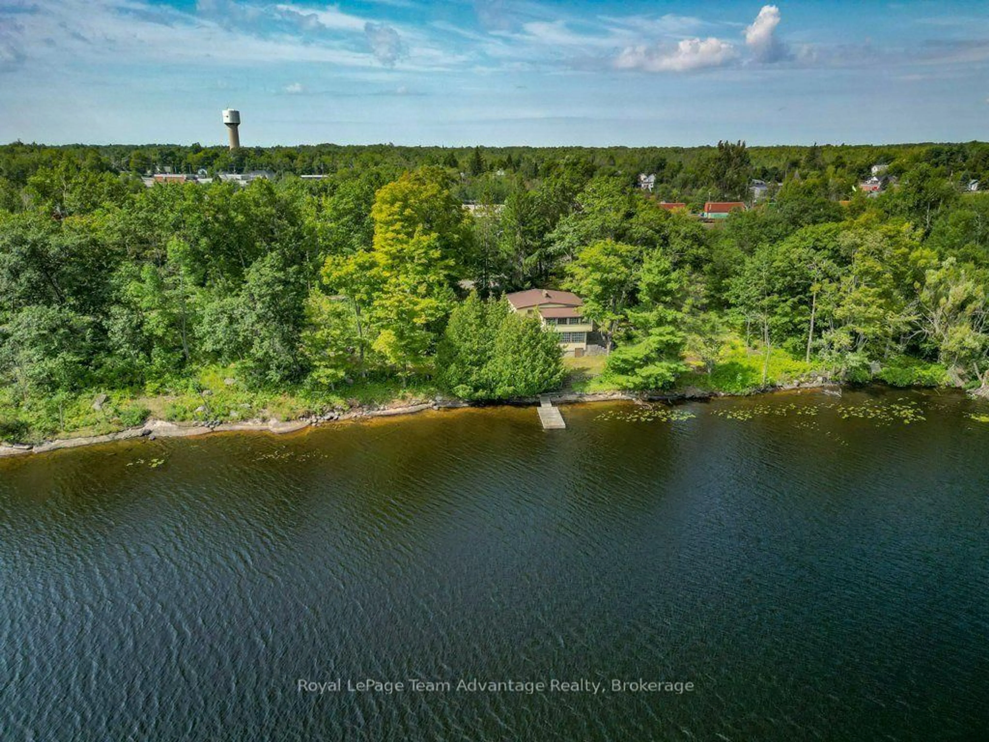 A pic from outside/outdoor area/front of a property/back of a property/a pic from drone, water/lake/river/ocean view for 29 Kilty Bay Rd, Georgian Bay Ontario P0C 1H0