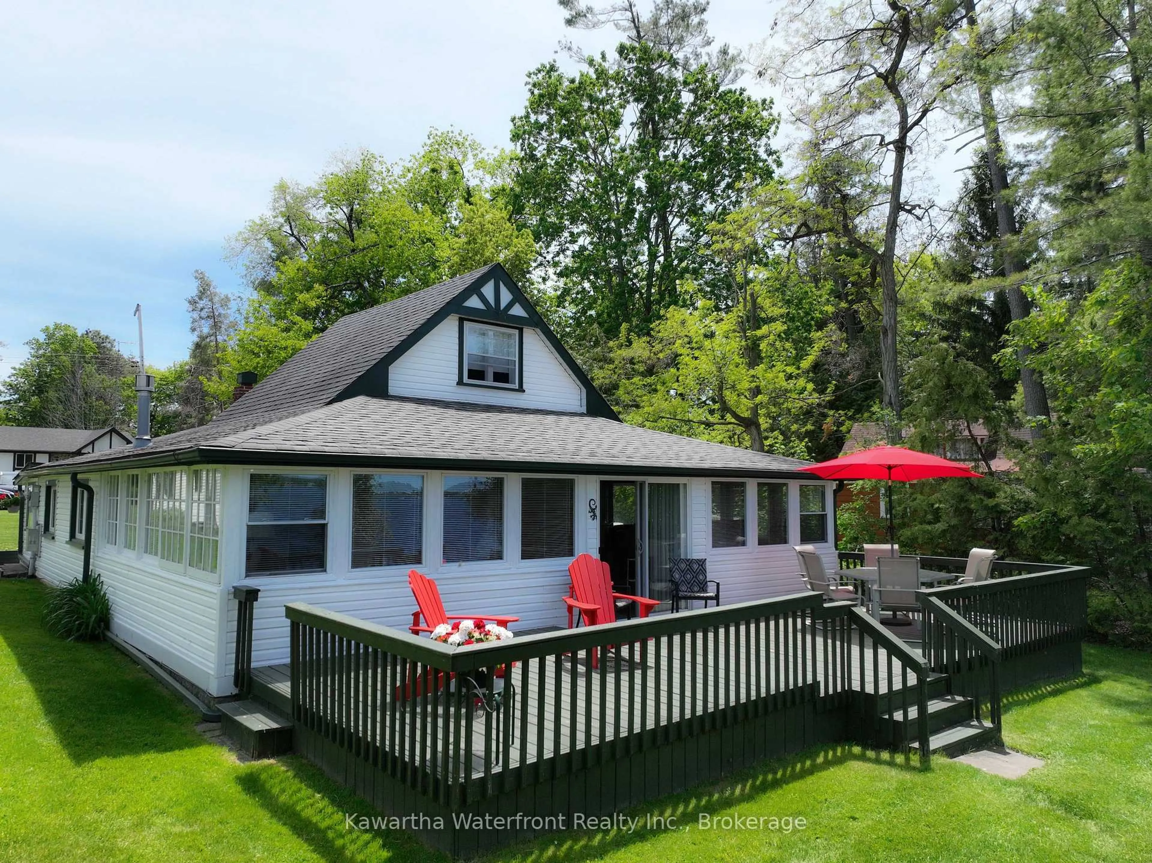 Patio, water/lake/river/ocean view for 48 Leslie Frost Lane, Kawartha Lakes Ontario K9V 4R6