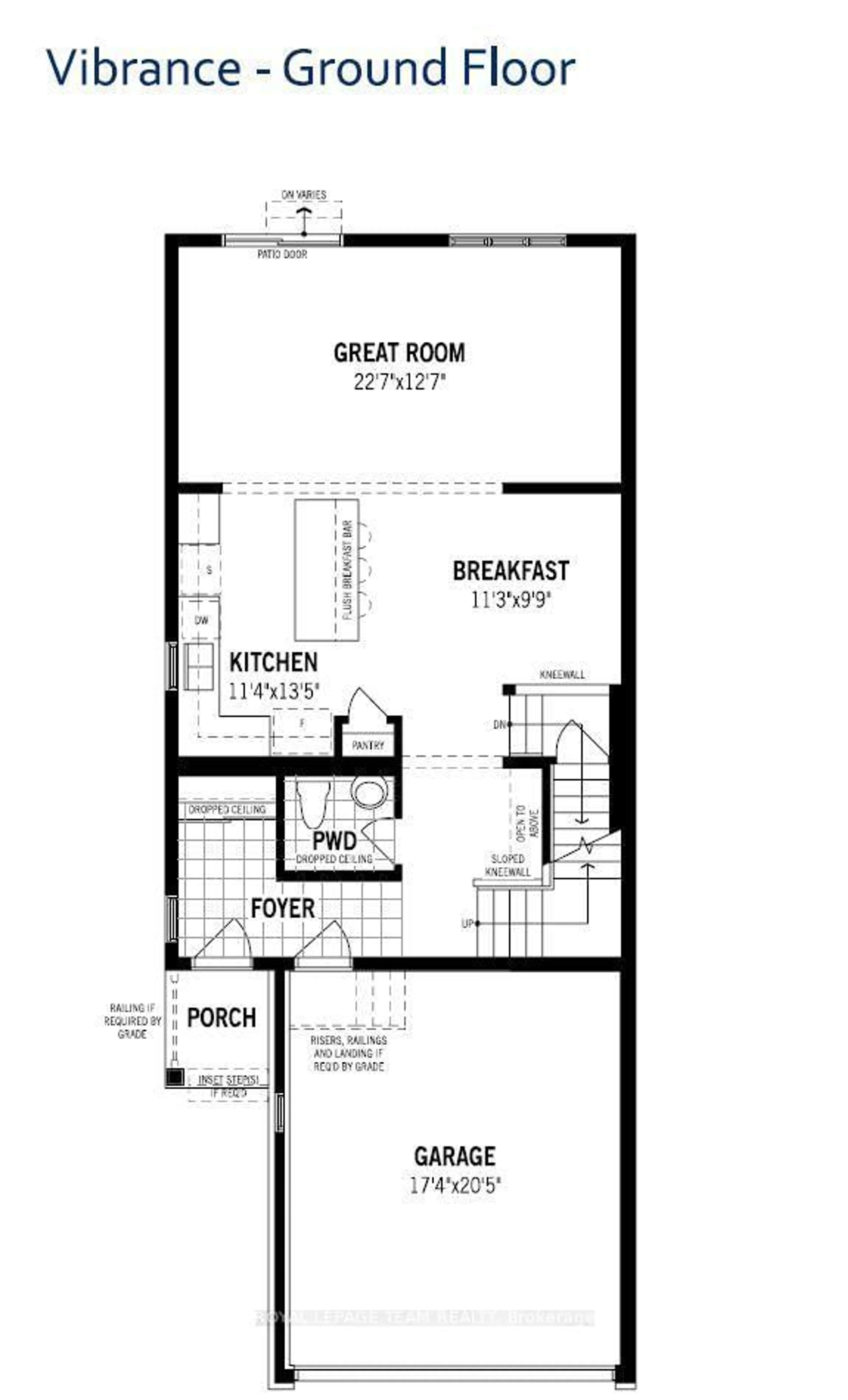 Floor plan for Lot 6004 Patchwork St, Richmond Ontario K0A 2Z0