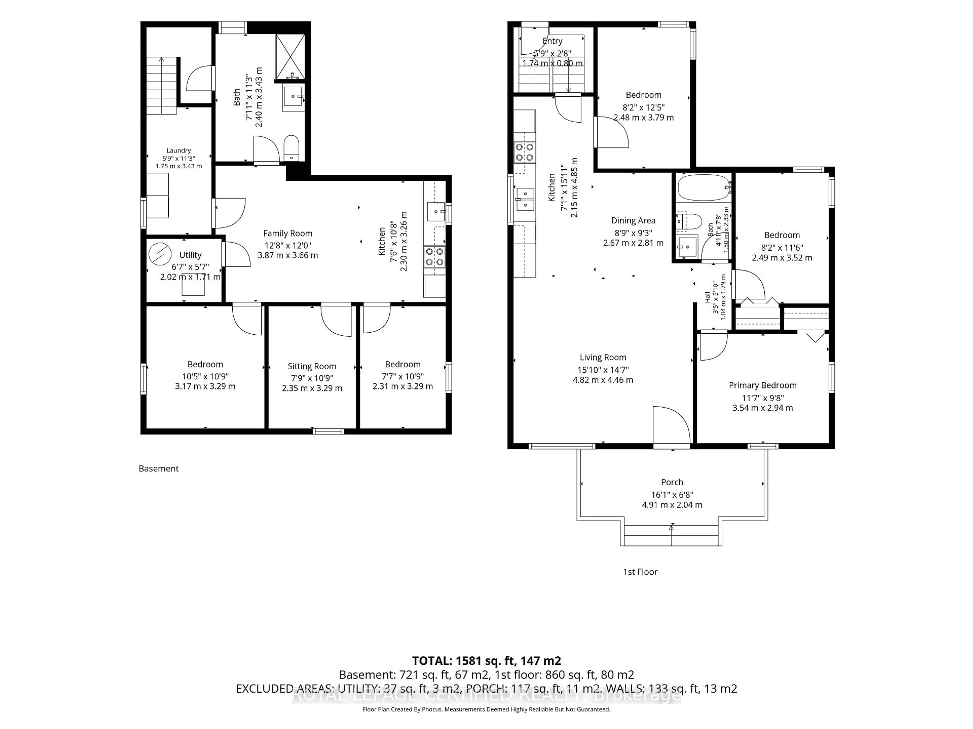 Floor plan for 18 Coventry St, St. Catharines Ontario L2R 6X7