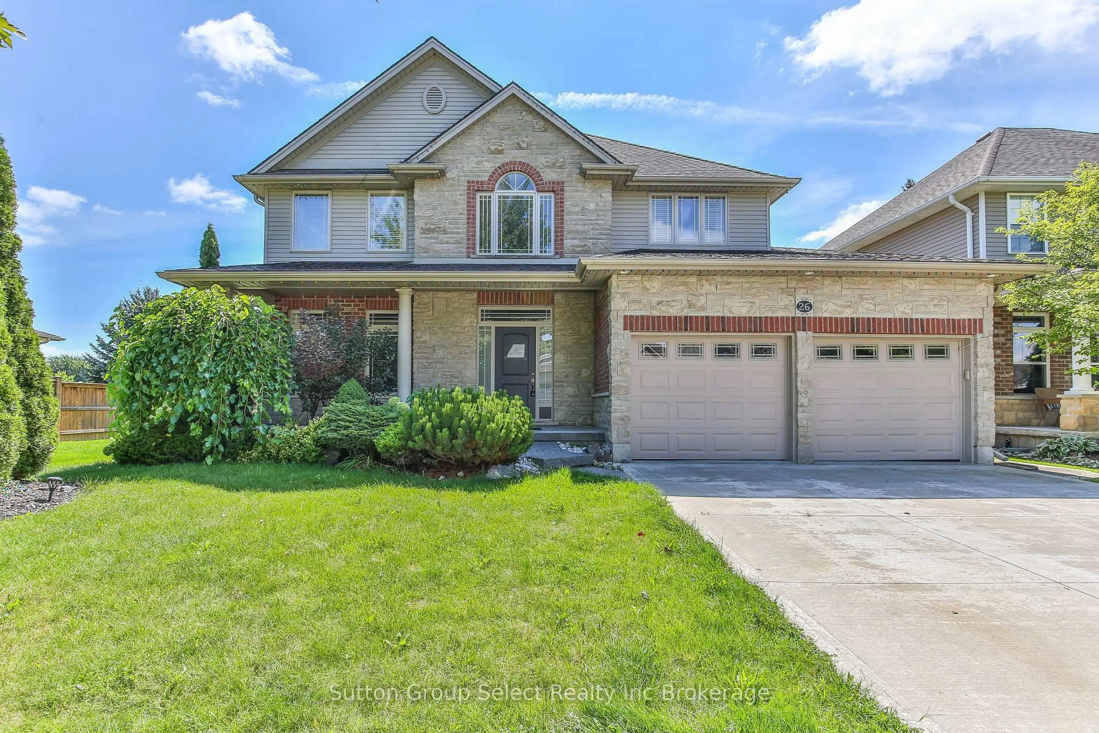 Home with brick exterior material, street for 26 Westview Crt, Woodstock Ontario N4T 0B8