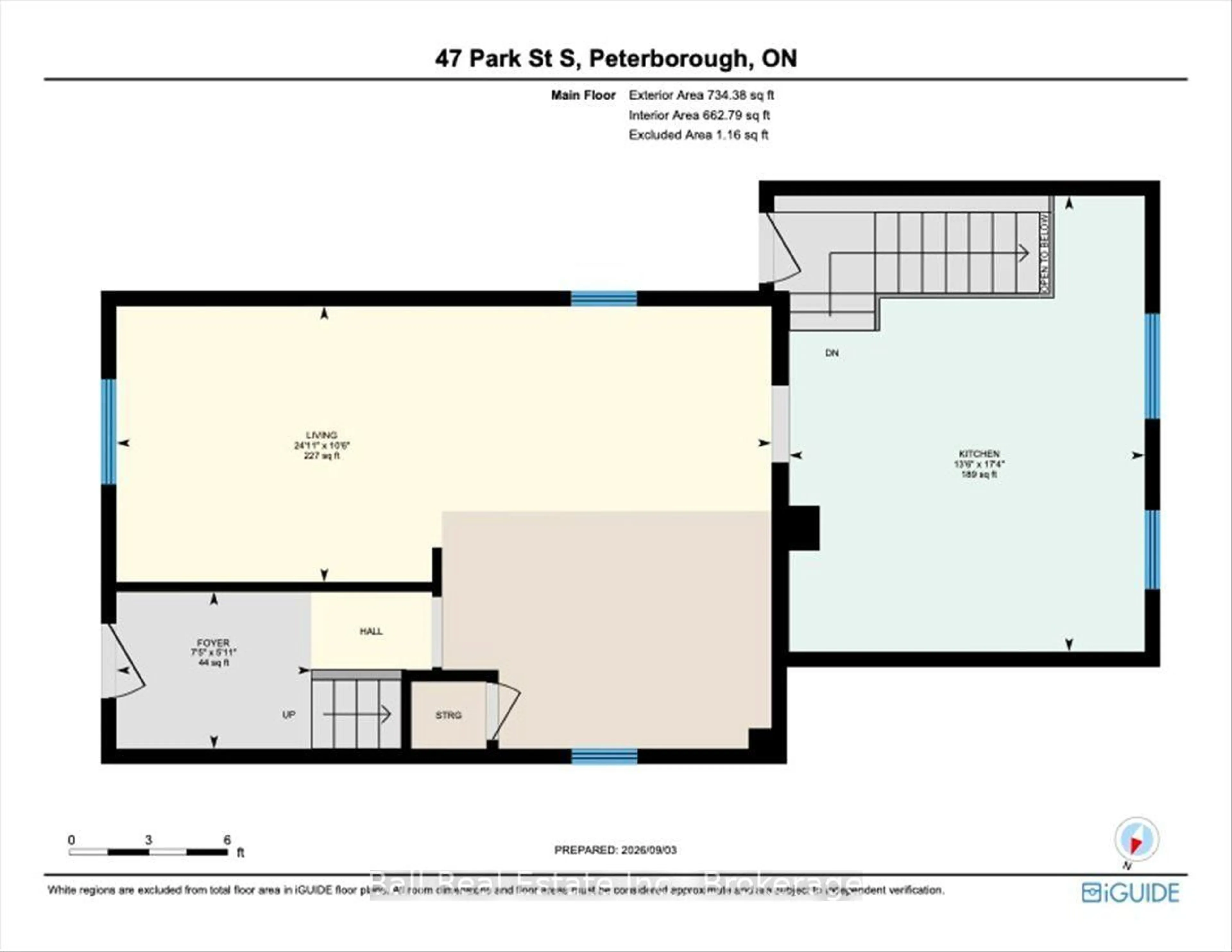 Floor plan for 47 Park St, Peterborough Ontario K9J 3R6