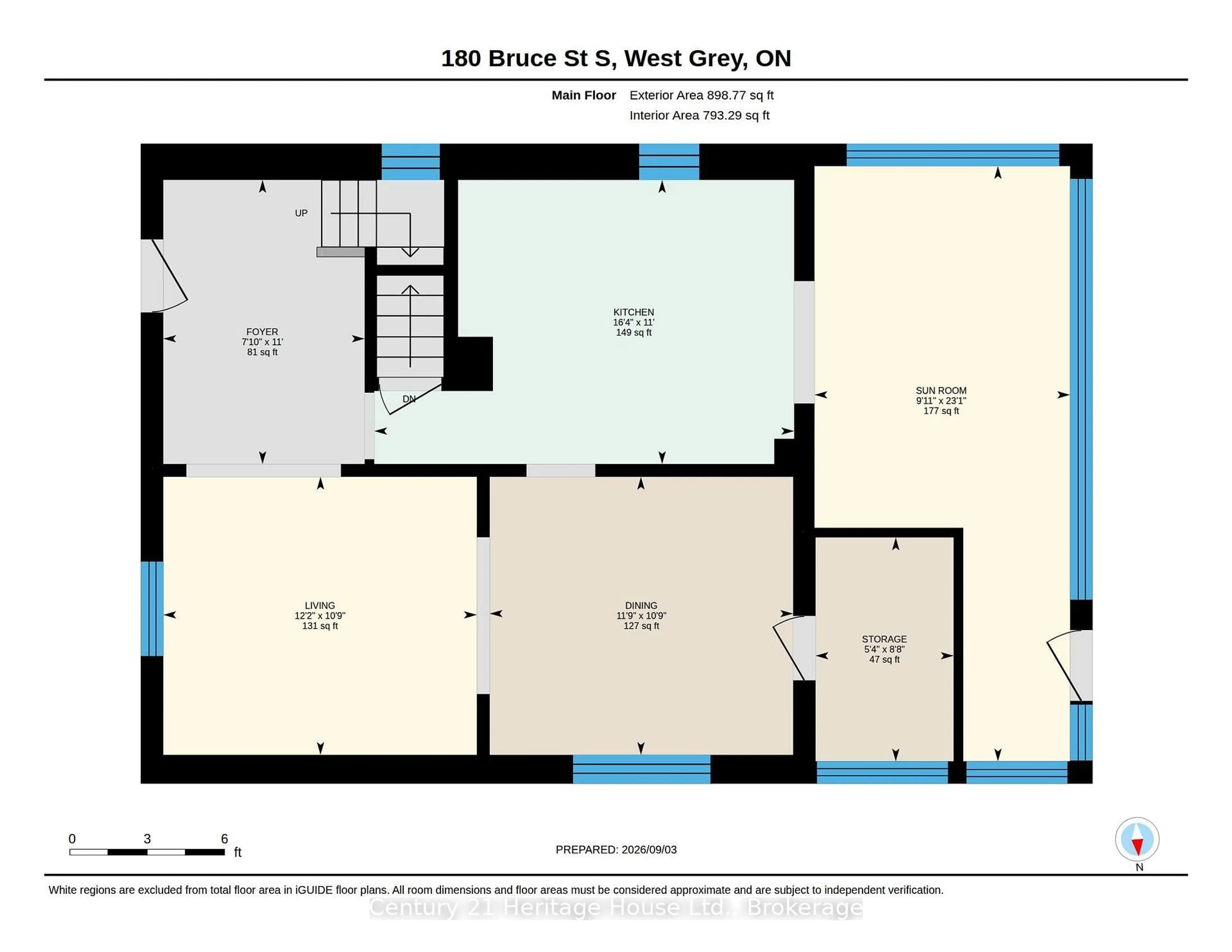 Floor plan for 180 Bruce St, West Grey Ontario N0G 1R0