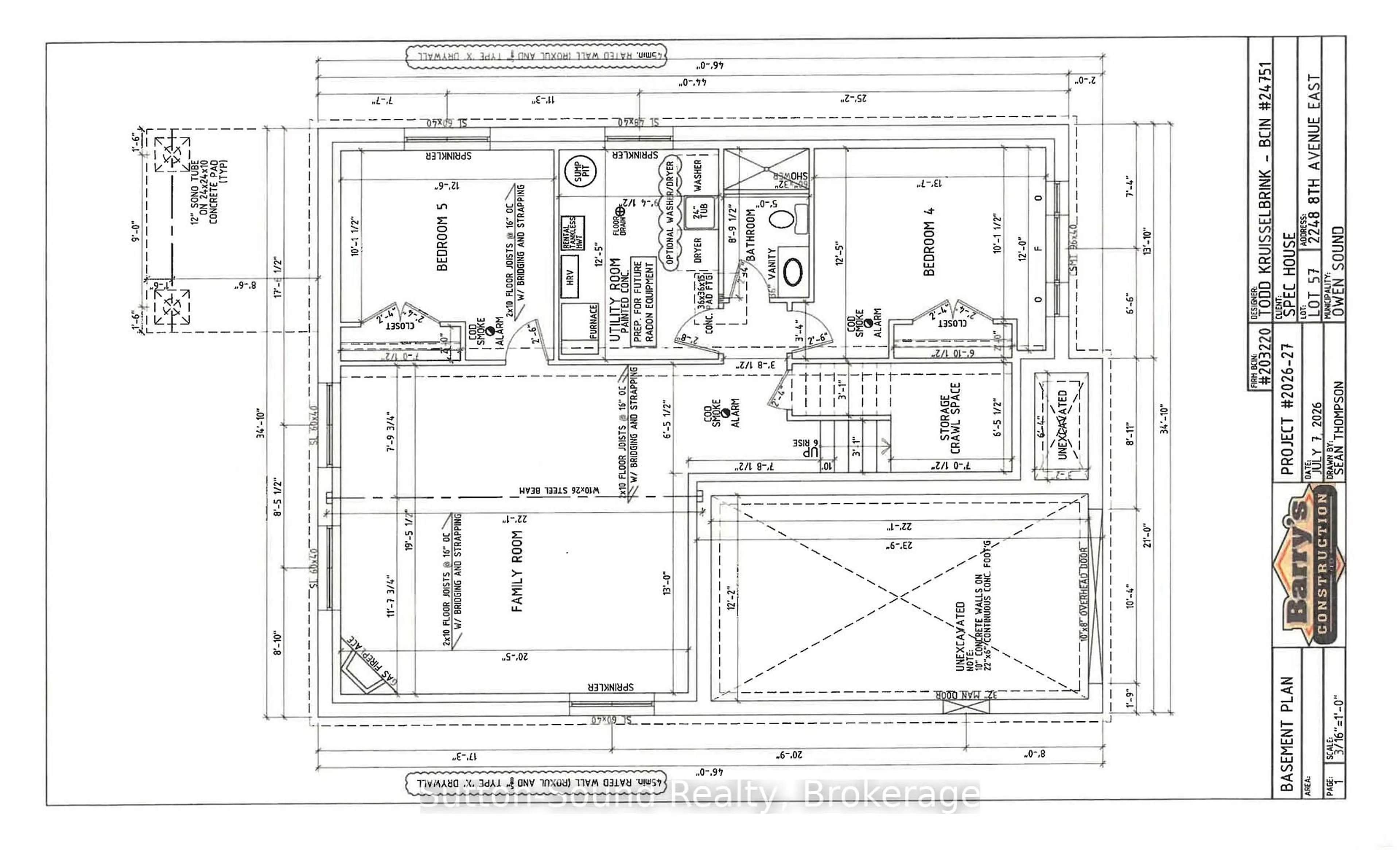 Floor plan for 2248 8th Ave, Owen Sound Ontario N4K 6X1