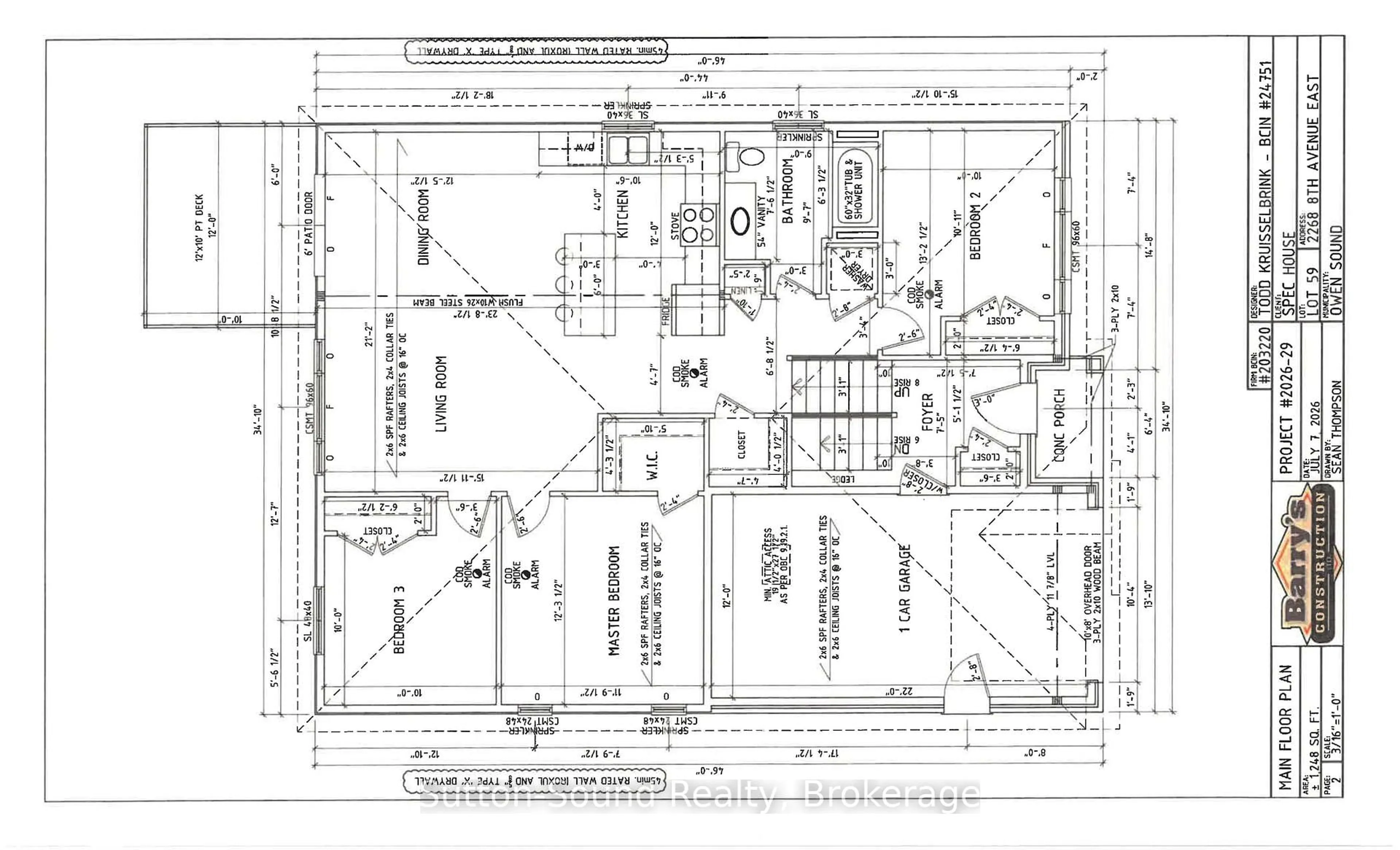 Floor plan for 2268 8th Ave, Owen Sound Ontario N4K 6X1