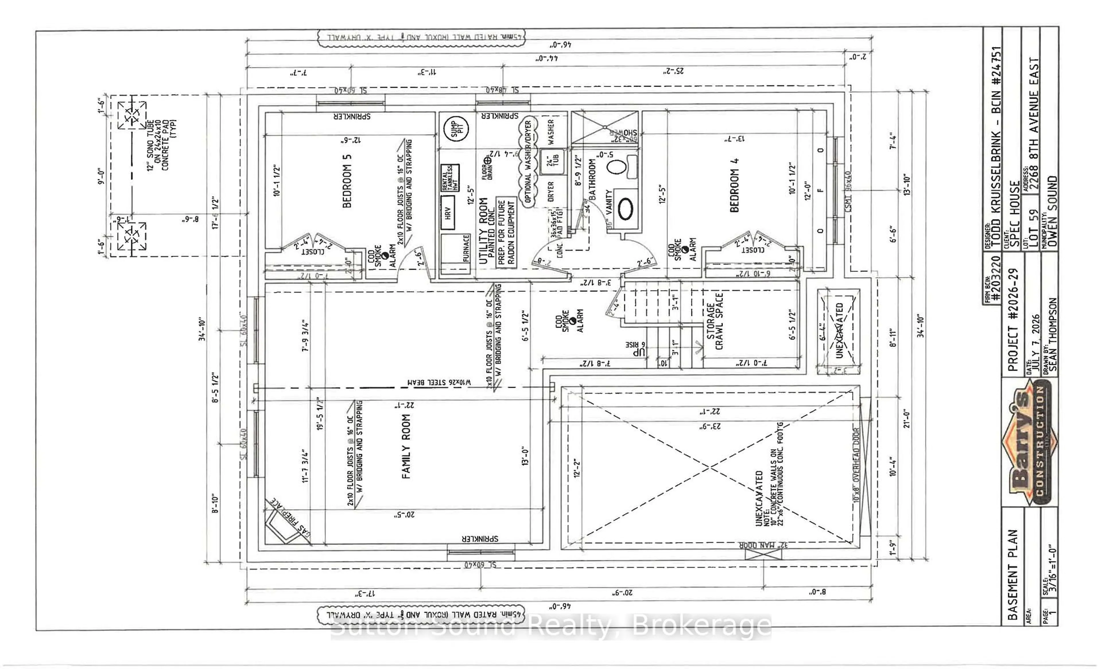 Floor plan for 2268 8th Ave, Owen Sound Ontario N4K 6X1