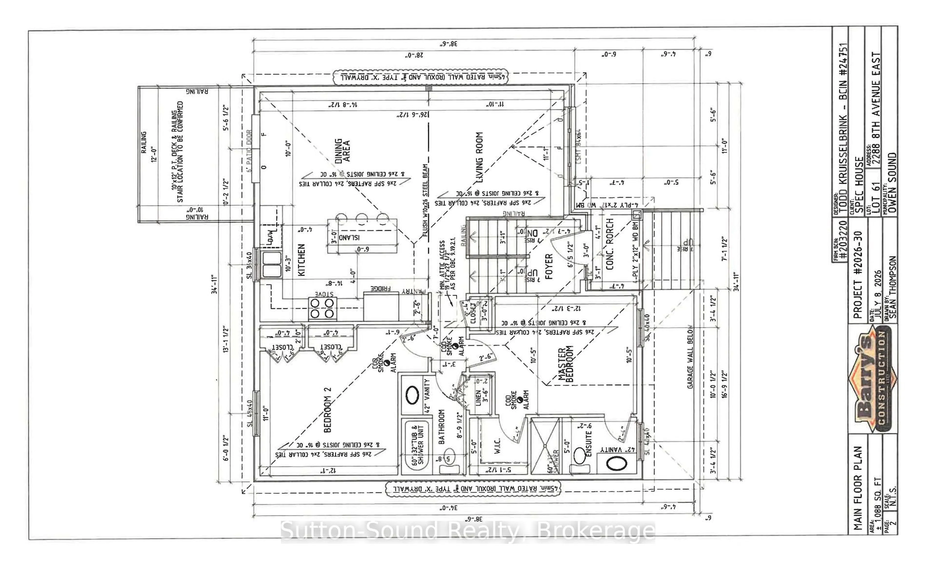 Floor plan for 2288 8Th Ave, Owen Sound Ontario N4K 6X1